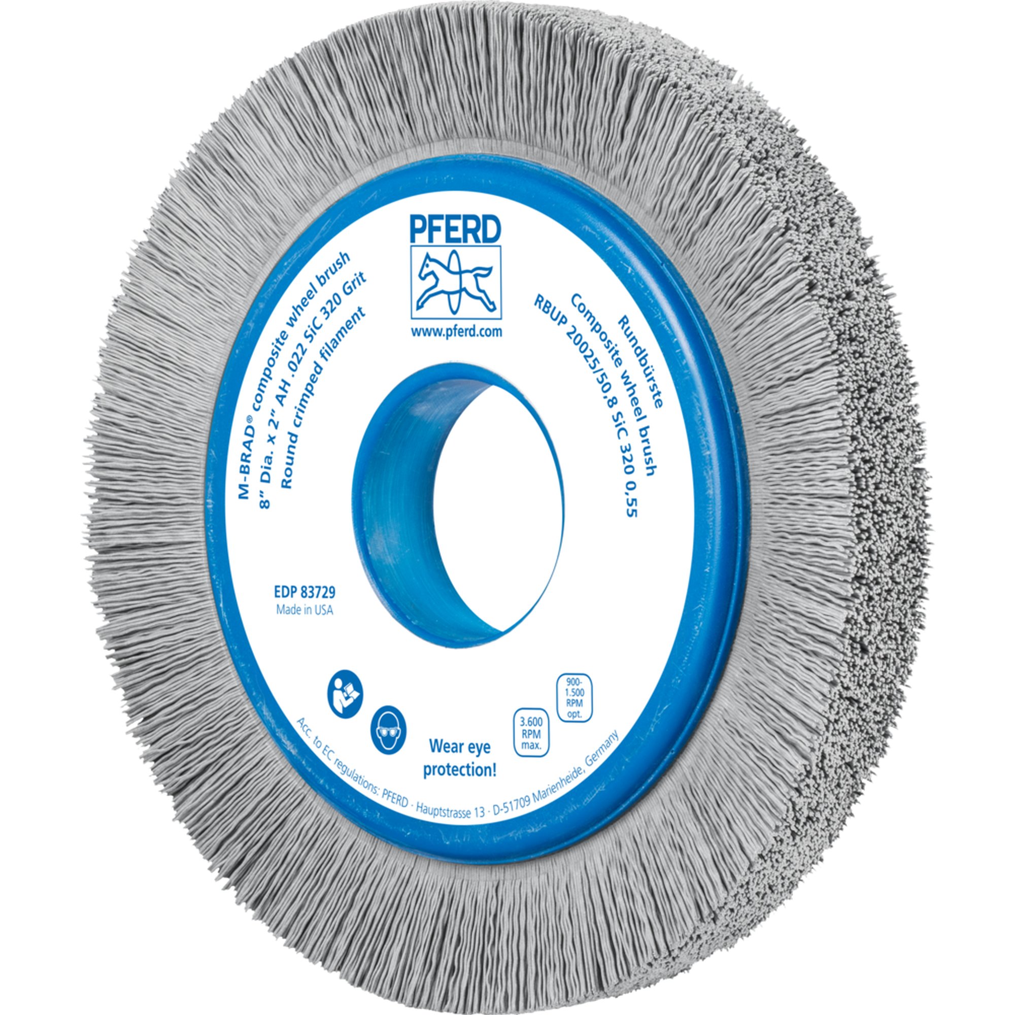 PFERD brosse ronde, non tressée RBUP 20025/50,8 SiC 320 0,55