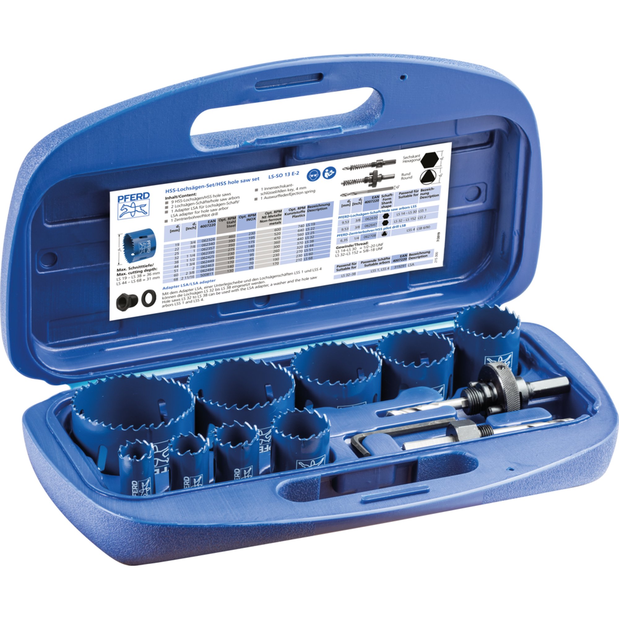 PFERD ensemble de scies-cloches HSS LS-SO 13 E-2