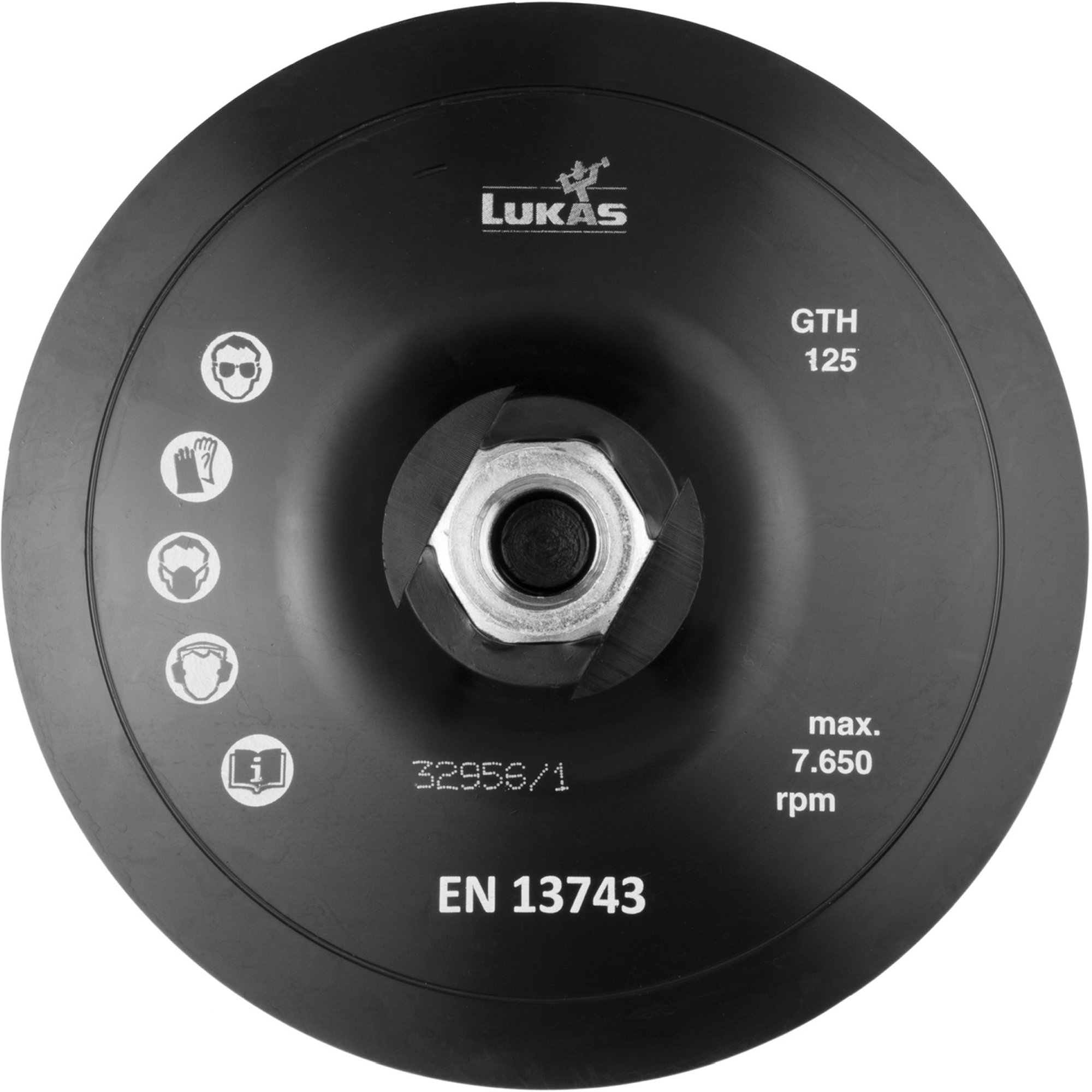 LUKAS Porte-outil GTH pour disques non tissés Ø 115 mm M14 pour meuleuses d'angle