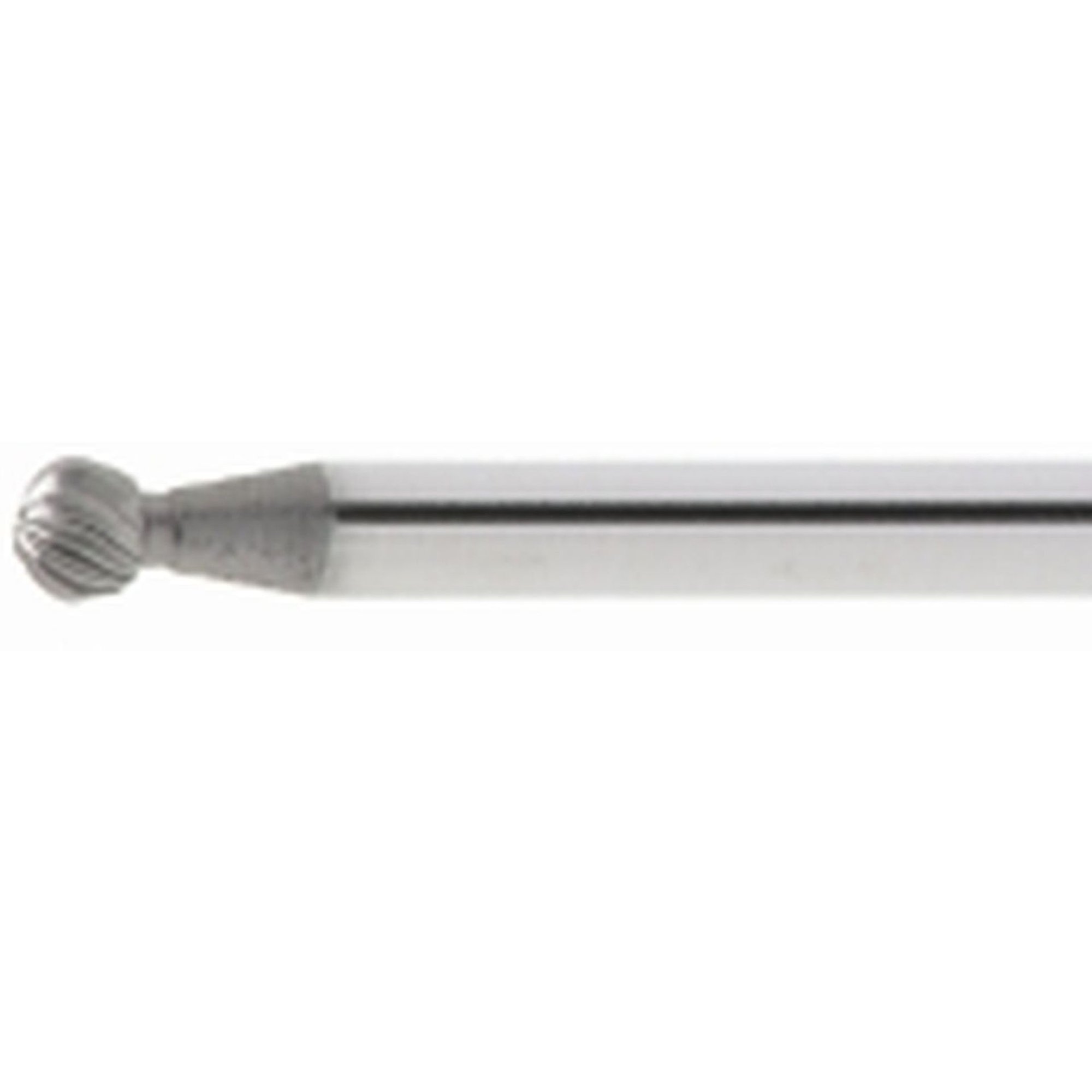 LUKAS fraise mini HSS MF sphérique acier inoxydable/acier 3.2x3 mm tige 3 mm | denture 5