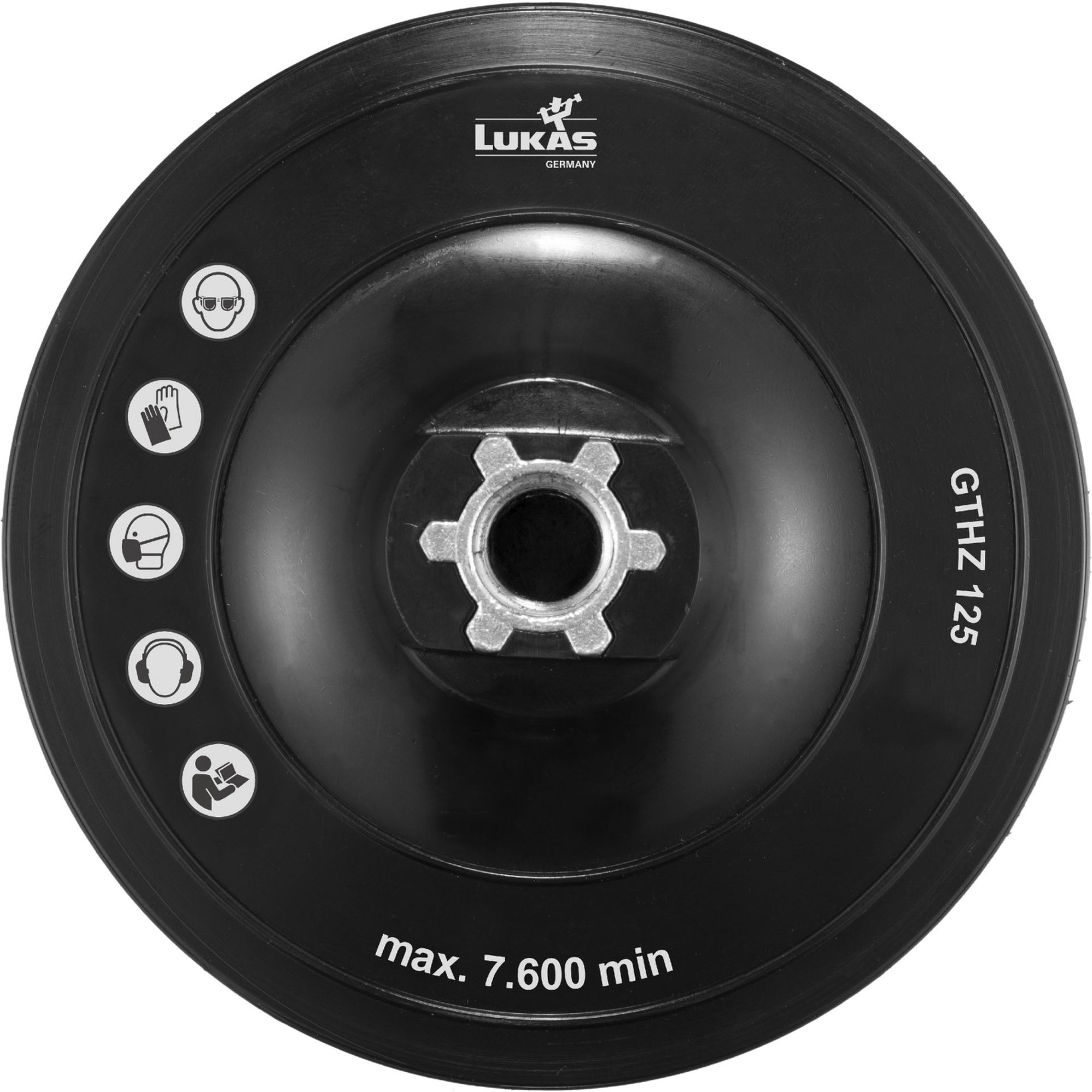 Support d'outil LUKAS GTHZ pour disques non tissés Ø 125 mm filetage M14