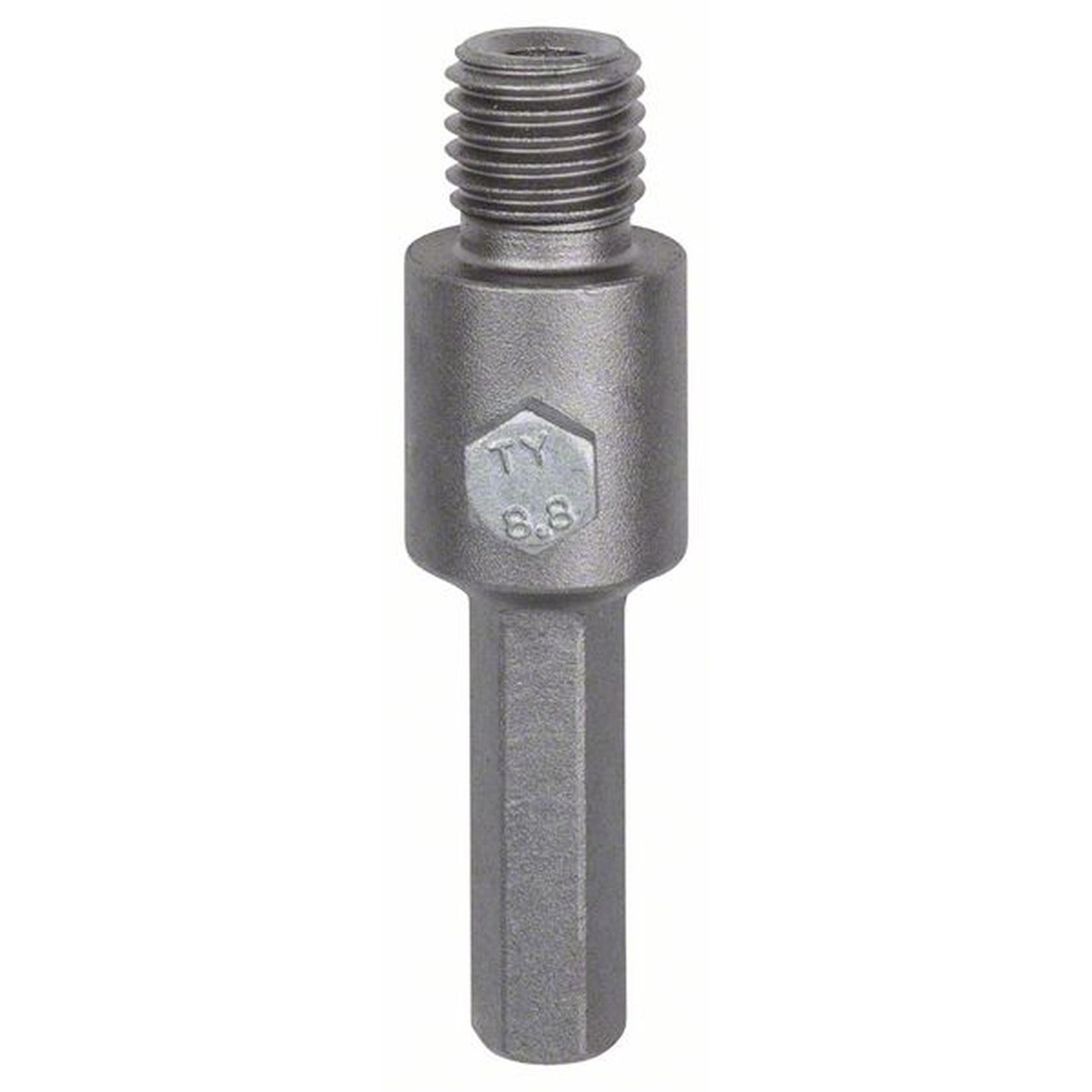 Porte-outil hexagonal BOSCH pour couronnes de forage creuses avec M 16, 80 mm