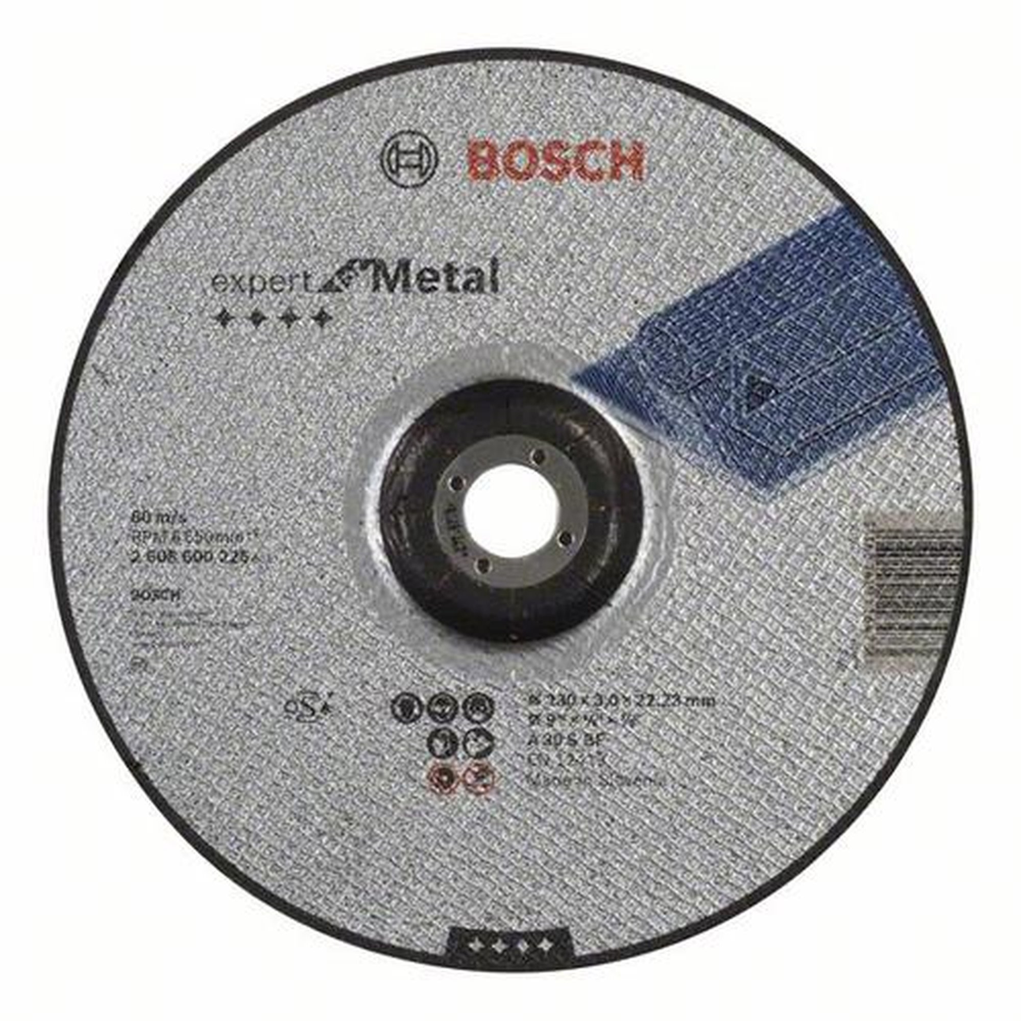 Disque de découpe BOSCH à bords inclinés Expert pour métal A 30 S BF, Ø 230 x 3 mm