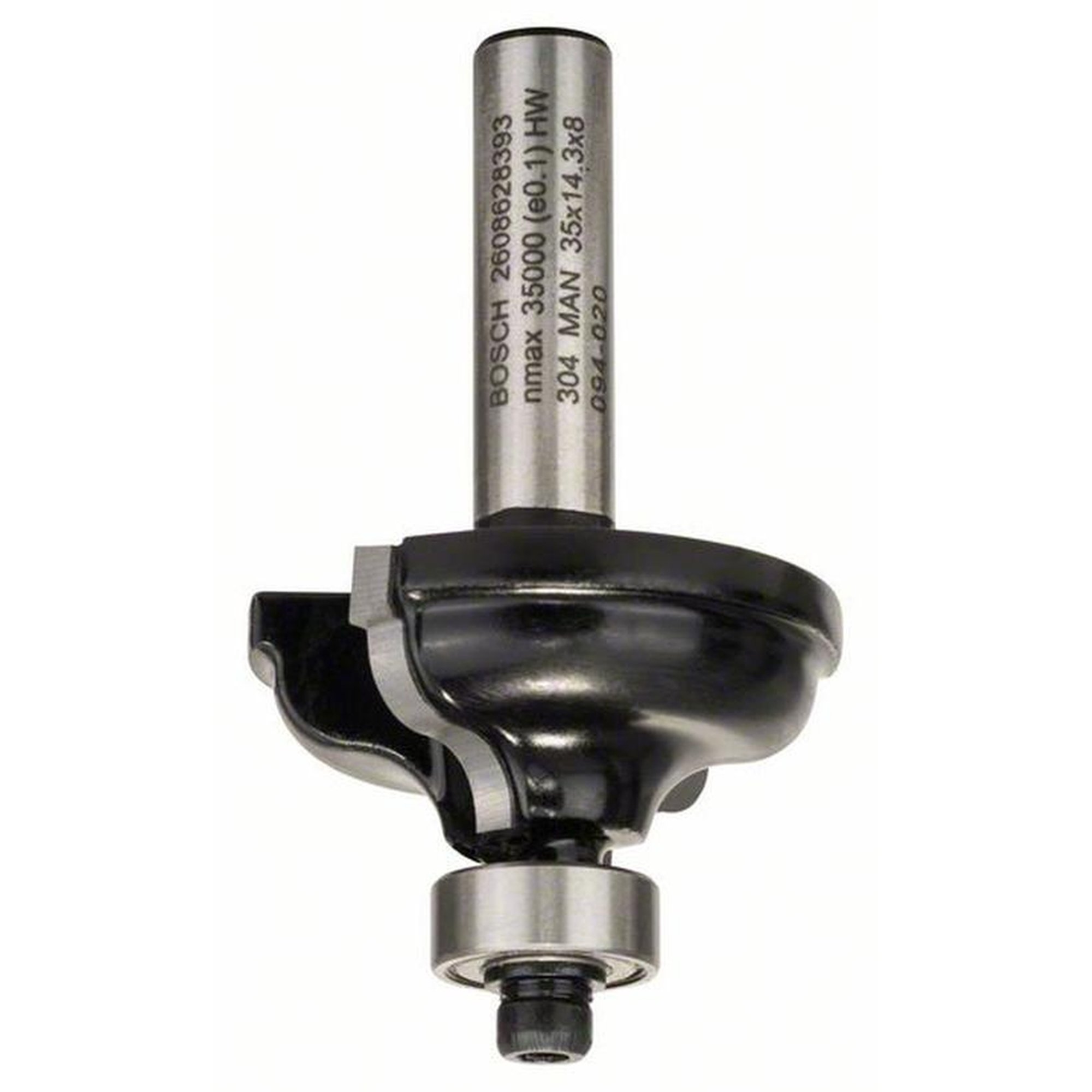Fraise à profil de bord BOSCH A pour bois, 8 mm, R1 4,8 mm, B 11,2 mm, L 14 mm
