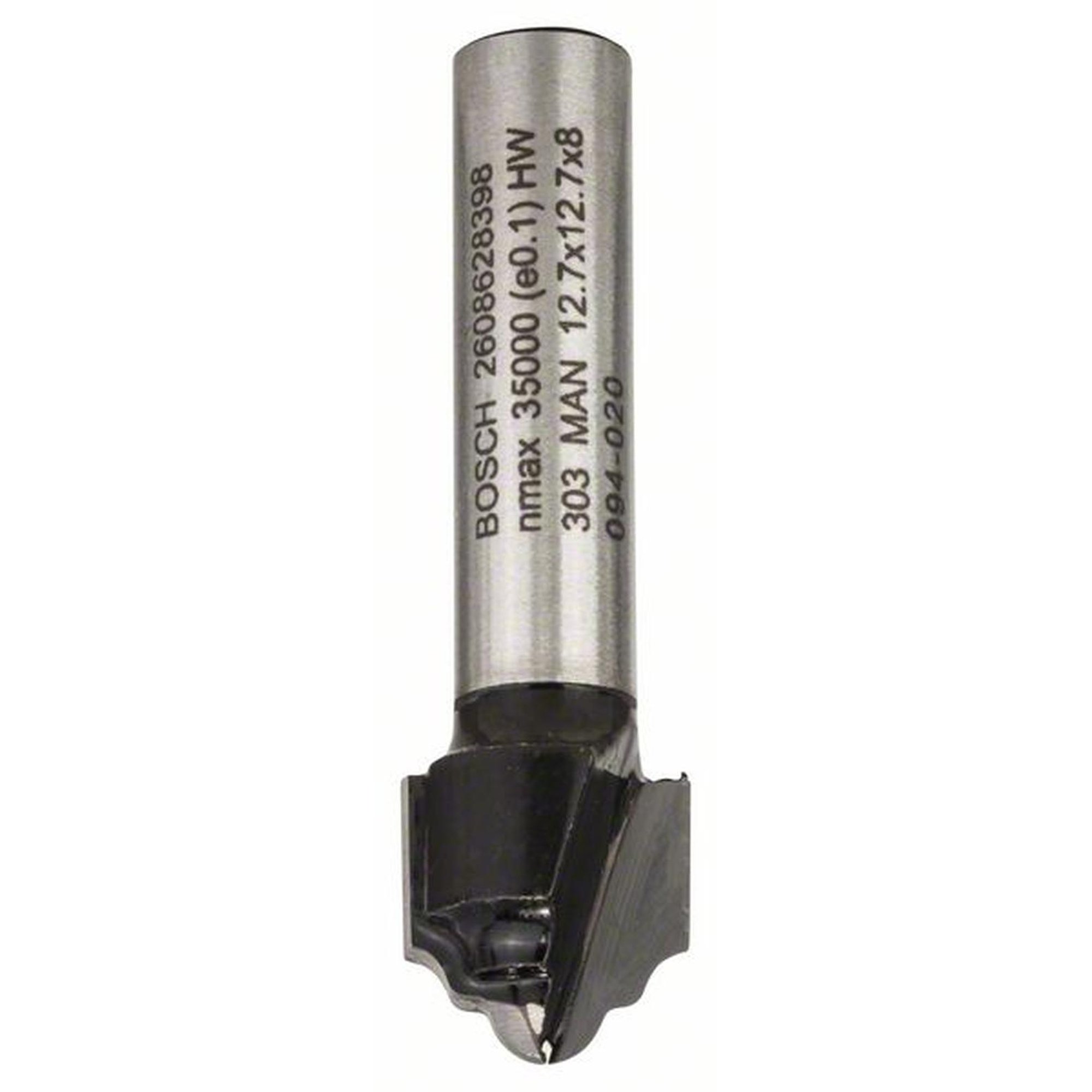 Fraise à profil BOSCH H pour bois, 8 mm, R1 2,4 mm, Ø 12,7 mm, L 12,4 mm