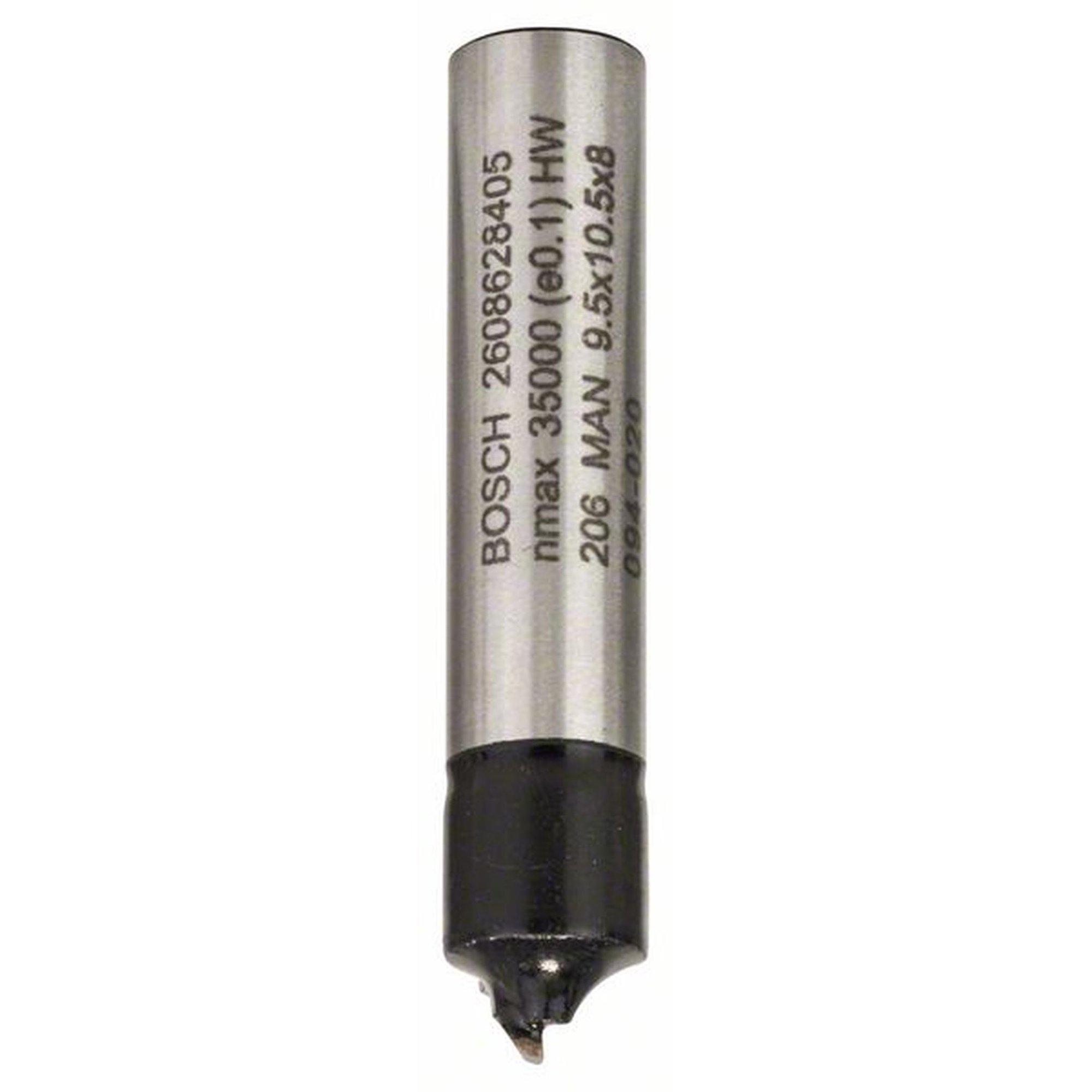 BOSCH fraise quart de rond pour bois, 8 mm, R1 3,2 mm, Ø 9,5 mm, L 10,2 mm
