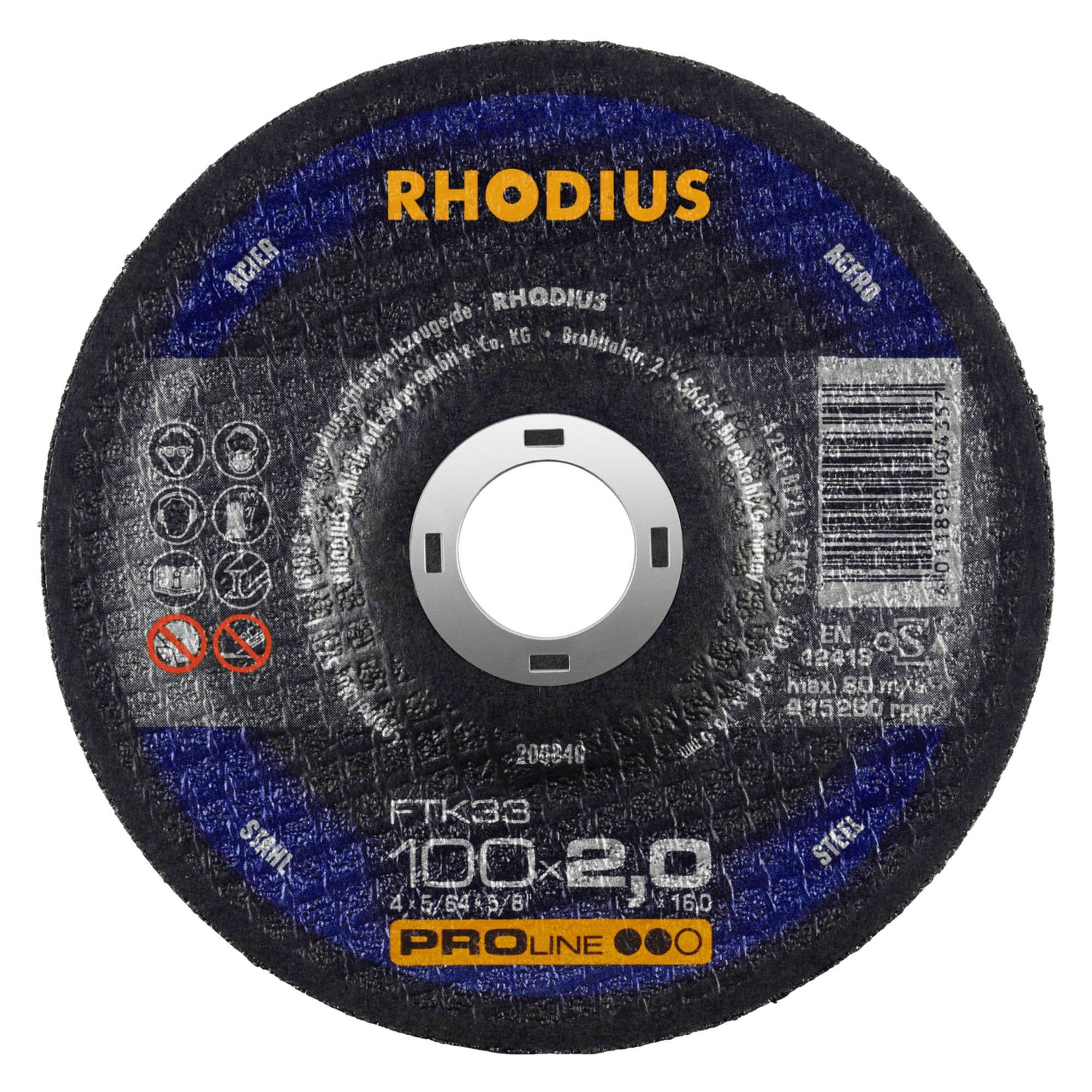 RHODIUS disque de découpe FTK33 Ø 100 mm