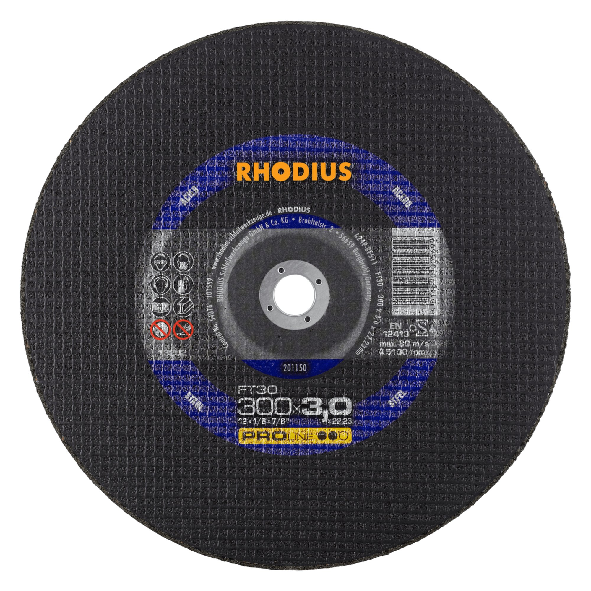 RHODIUS Disque de découpe à main FT30 Ø 300 mm