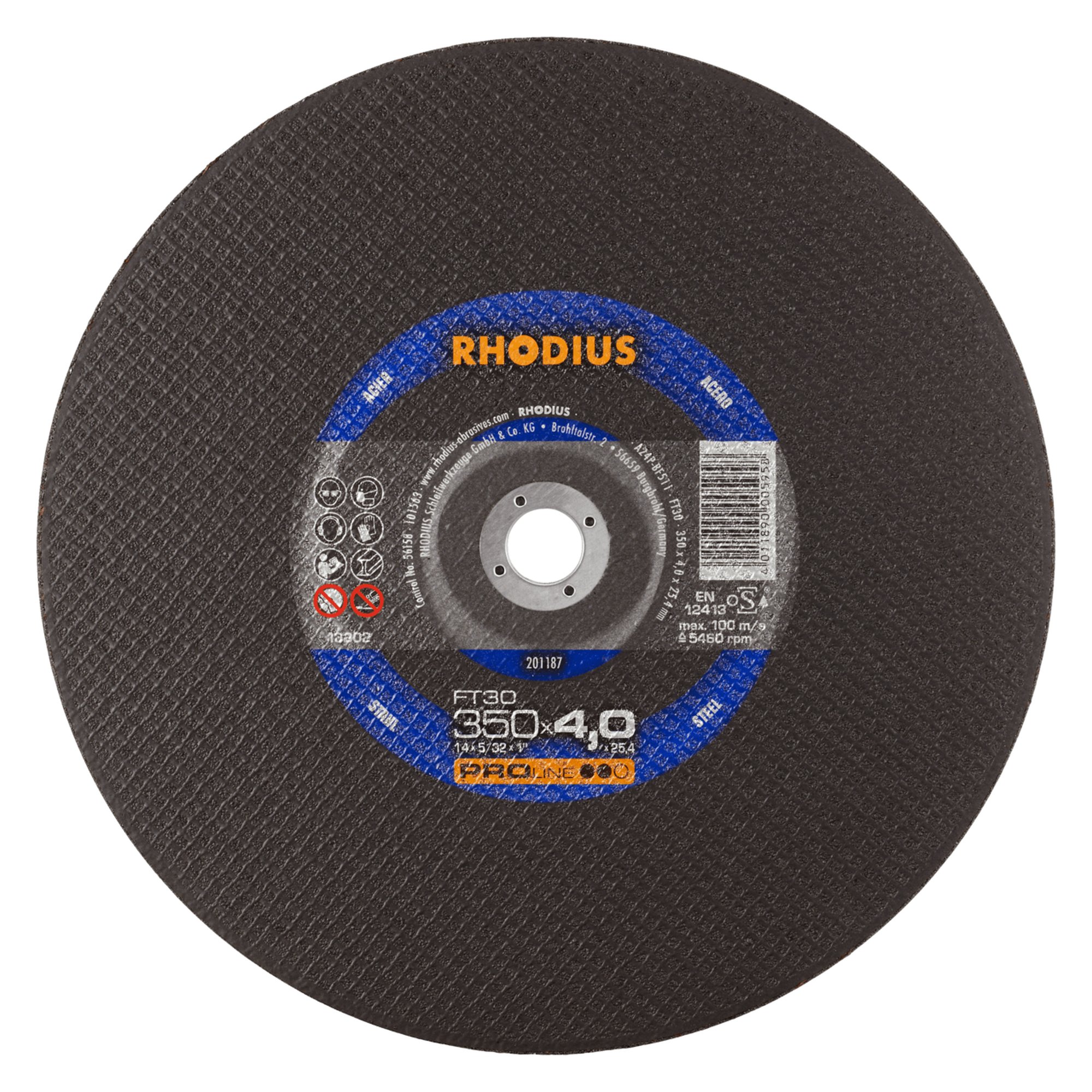 Disque de découpe à main RHODIUS FT30 Ø 350 mm