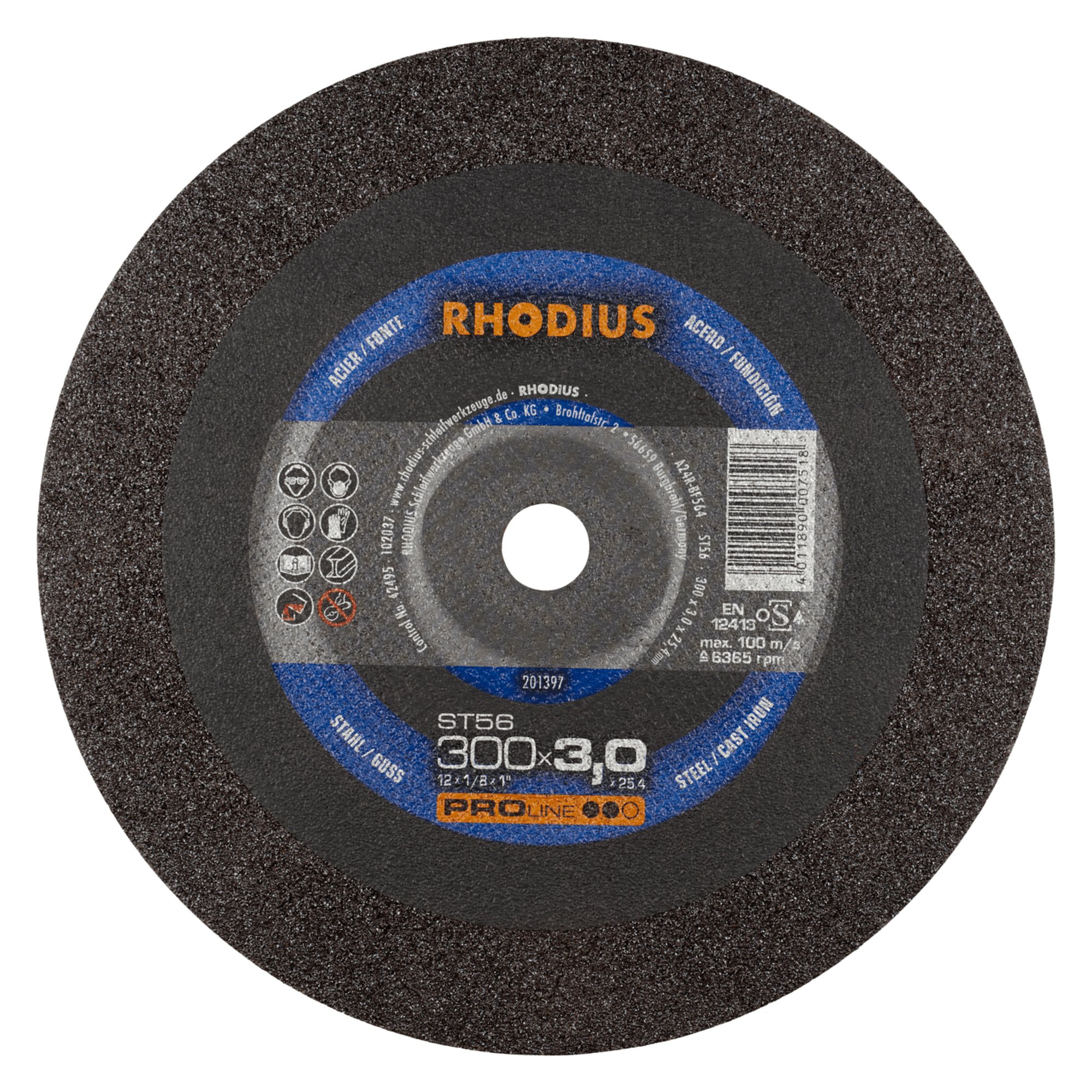 Disque de découpe stationnaire RHODIUS ST56 Ø 300 mm