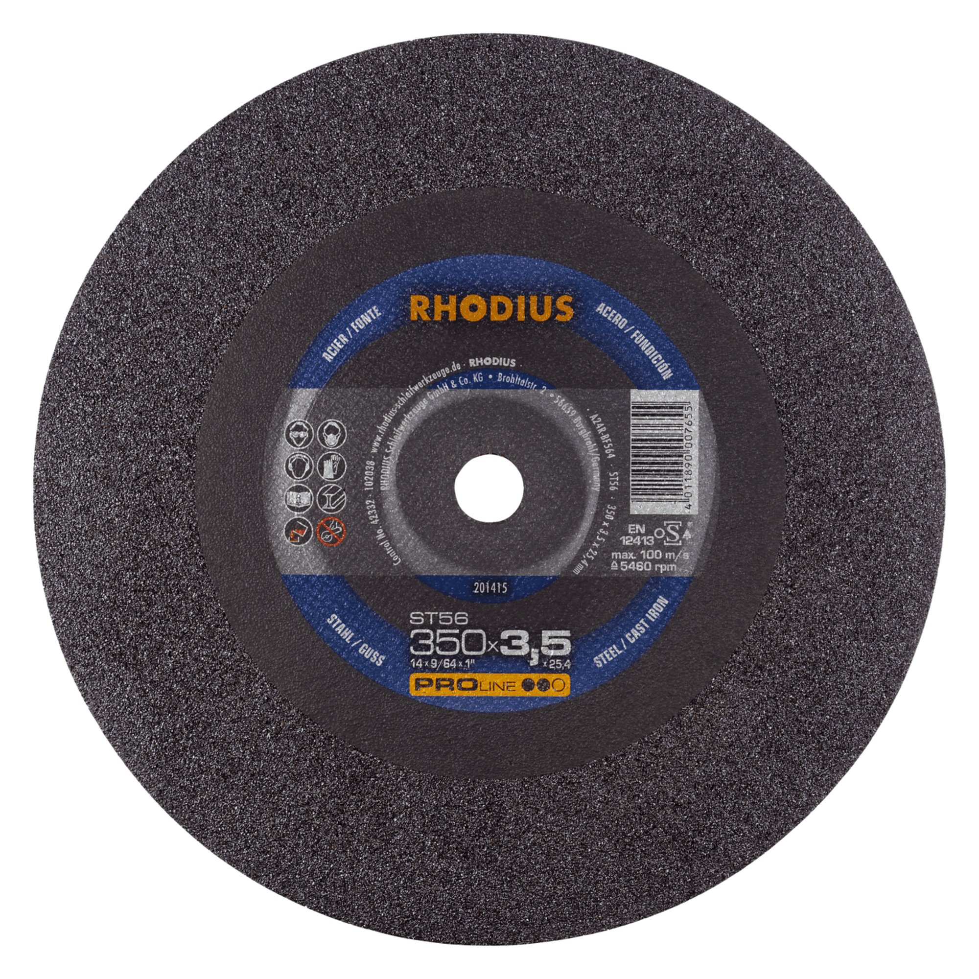 RHODIUS disque de séparation stationnaire ST56 Ø 350 mm