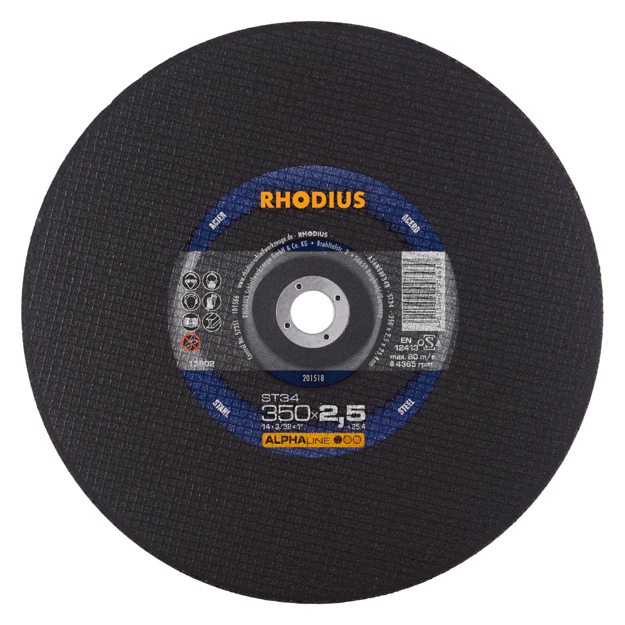 Disque de découpe stationnaire RHODIUS ST34 Ø 350 mm