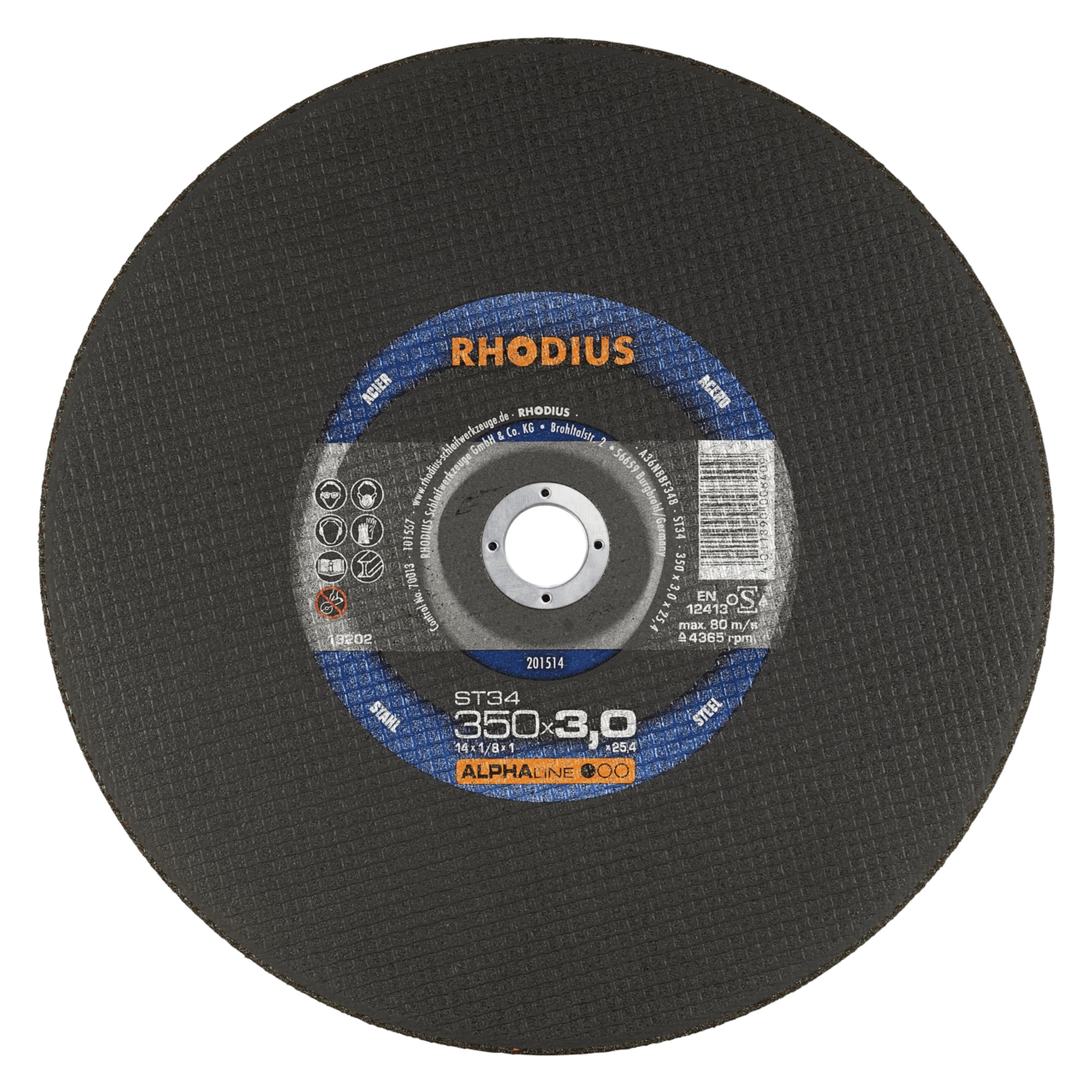 Disque de découpe stationnaire RHODIUS ST34 Ø 350 mm