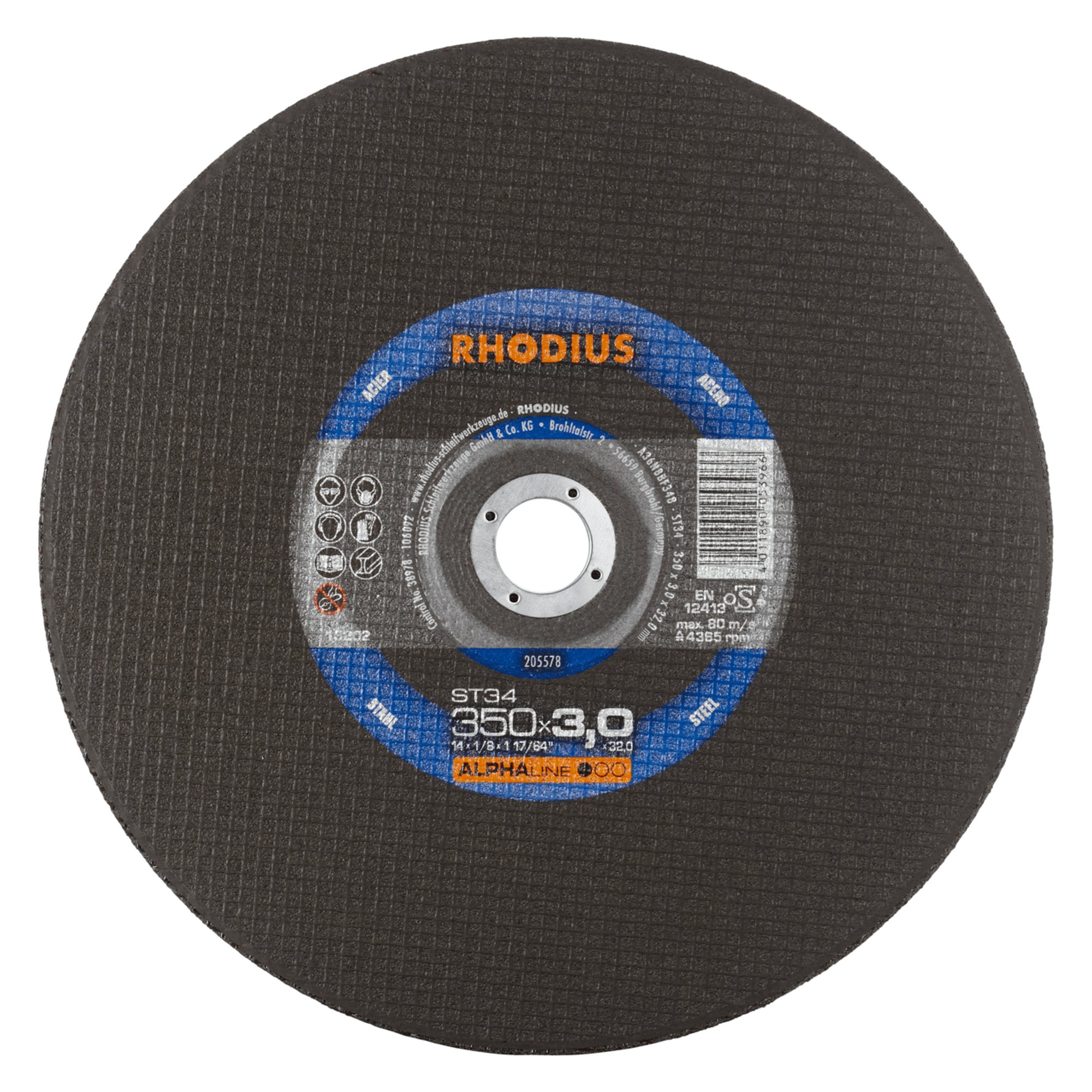 Disque de découpe stationnaire RHODIUS ST34 Ø 350 mm