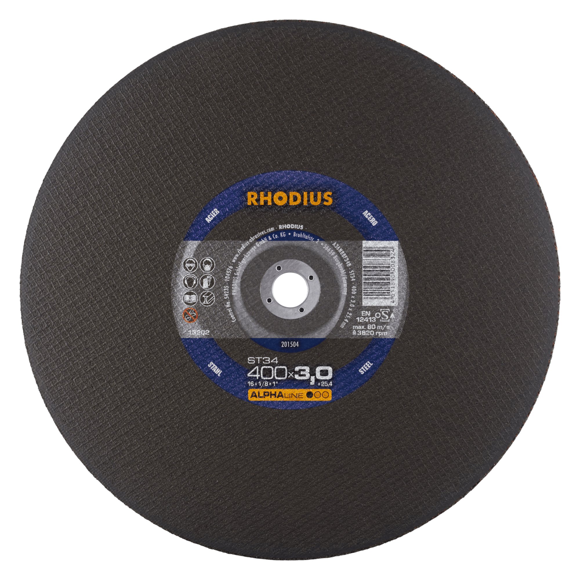 Disque de séparation stationnaire RHODIUS ST34 Ø 400 mm