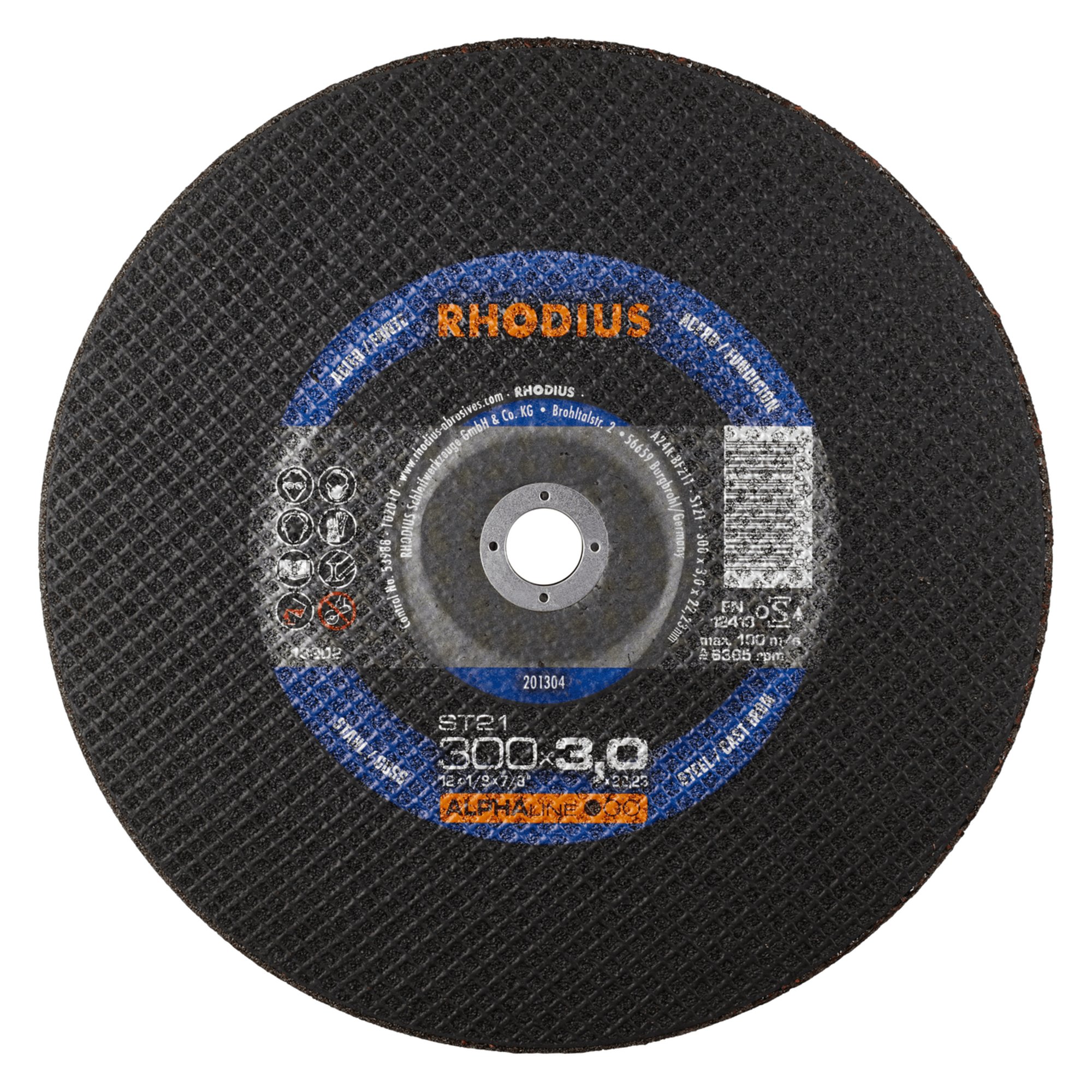 Disque à tronçonner stationnaire RHODIUS ST21 Ø 300 mm