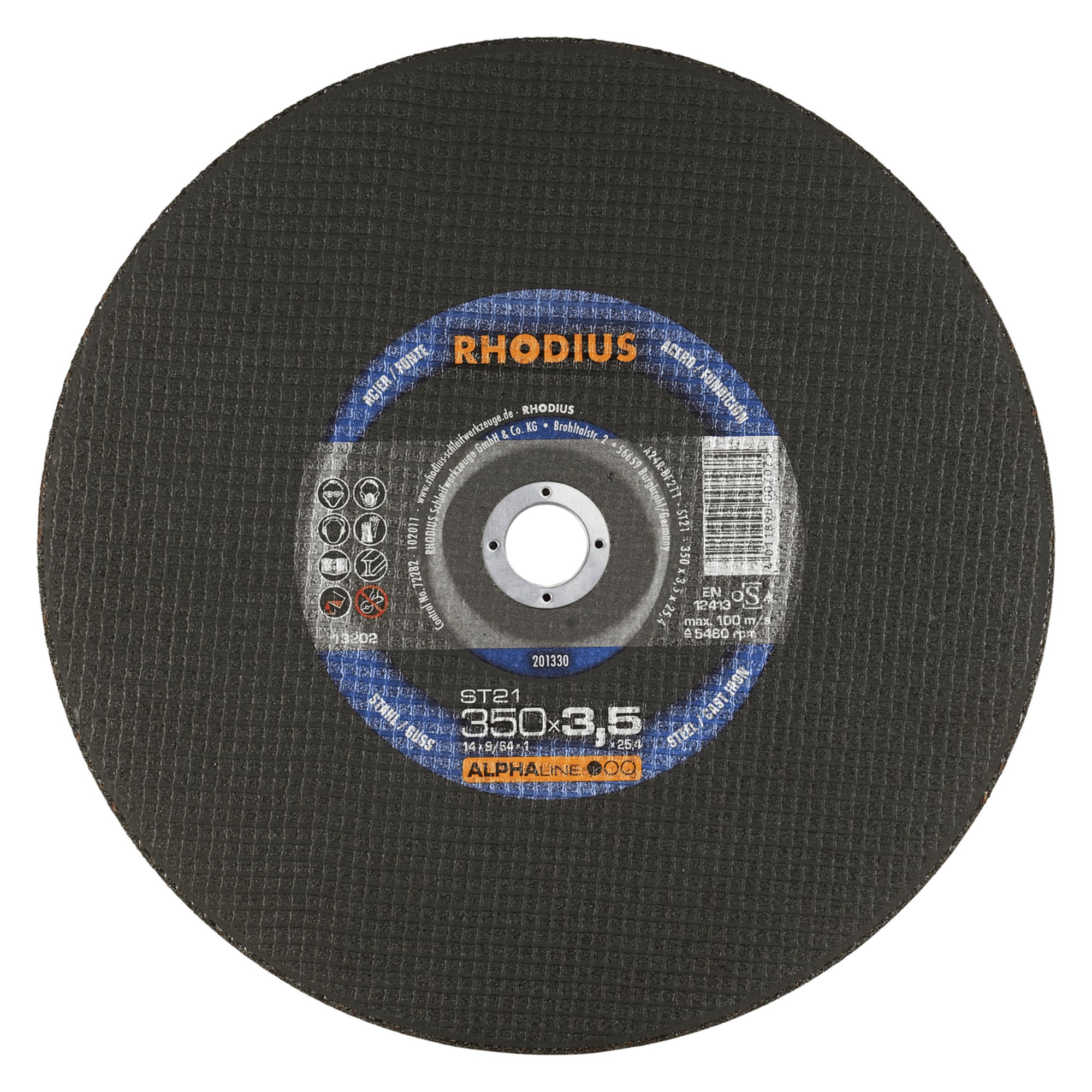 RHODIUS disque de découpe stationnaire ST21 Ø 350 mm