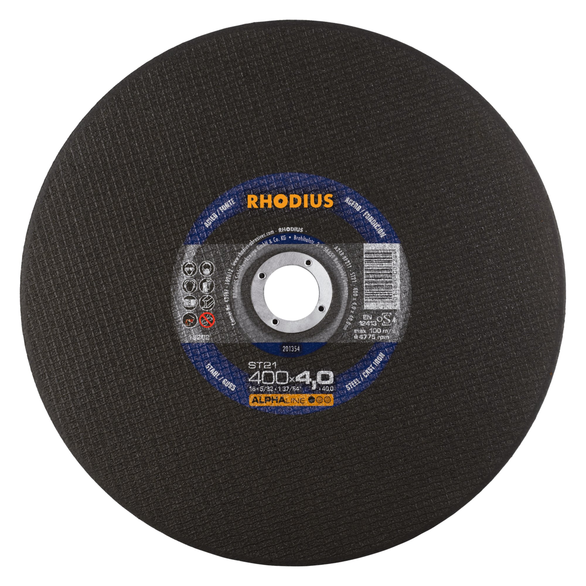 RHODIUS disque de séparation stationnaire ST21 Ø 400 mm