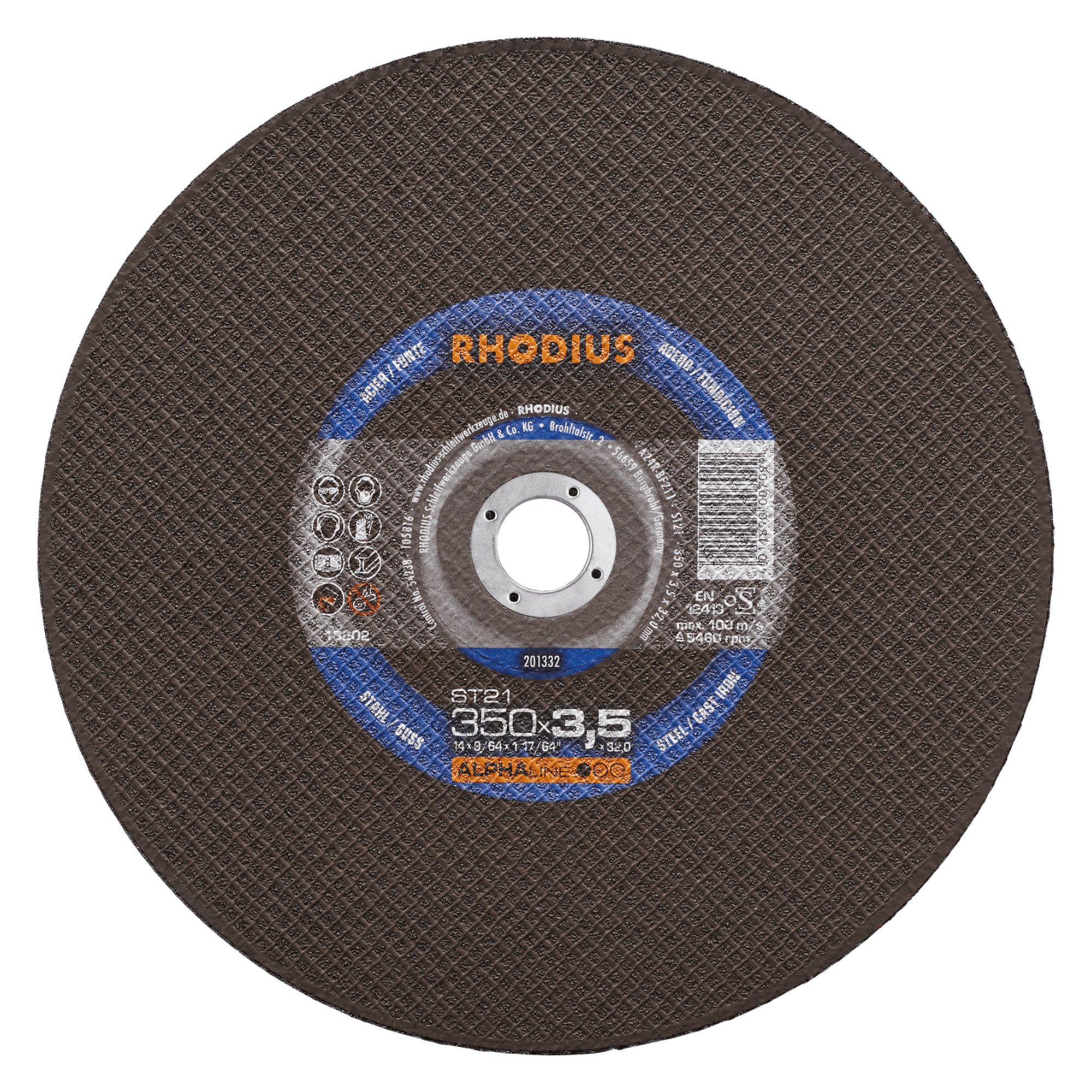 RHODIUS disque de découpe stationnaire ST21 Ø 350 mm