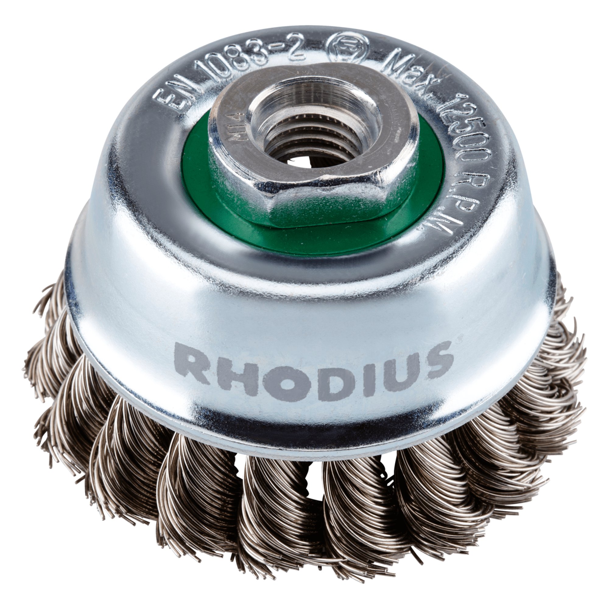 RHODIUS brosse en acier brosse à fil brosse à pot ETBZ Ø 65 mm