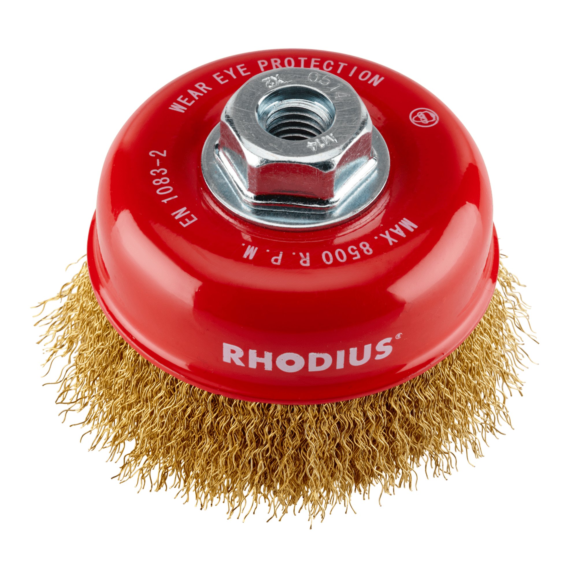RHODIUS brosse en acier brosse métallique brosse boisseau MTBW Ø 100 mm