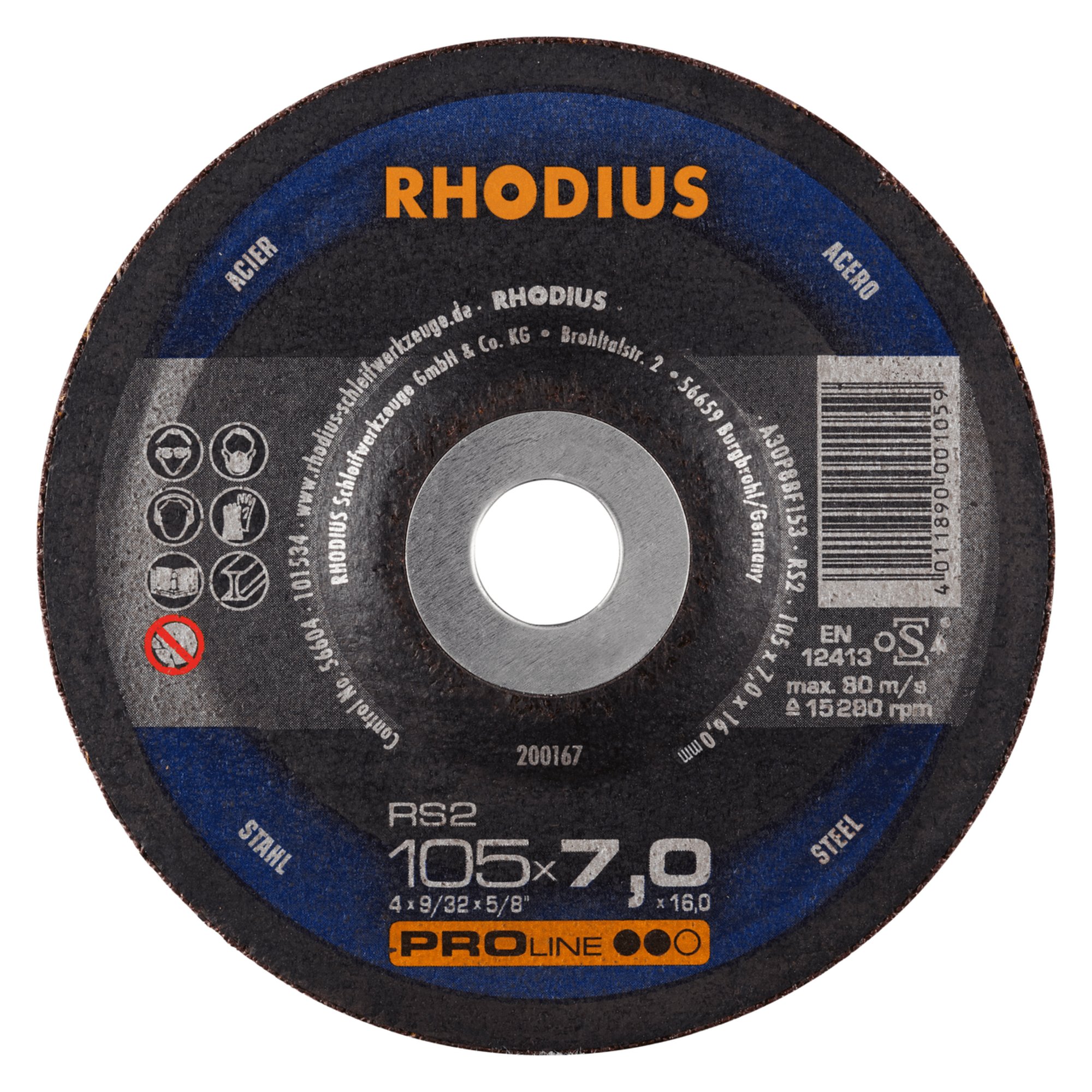 Disque de meulage RHODIUS RS2 Ø 100 mm