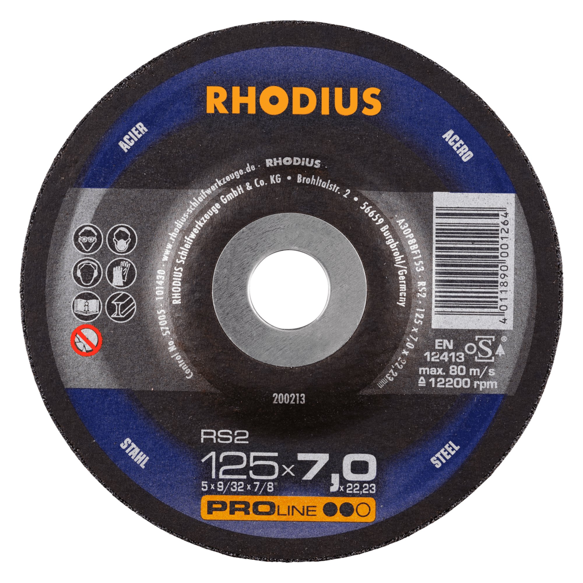 Disque à ébavurer RHODIUS RS2 X-LOCK Ø 125 mm