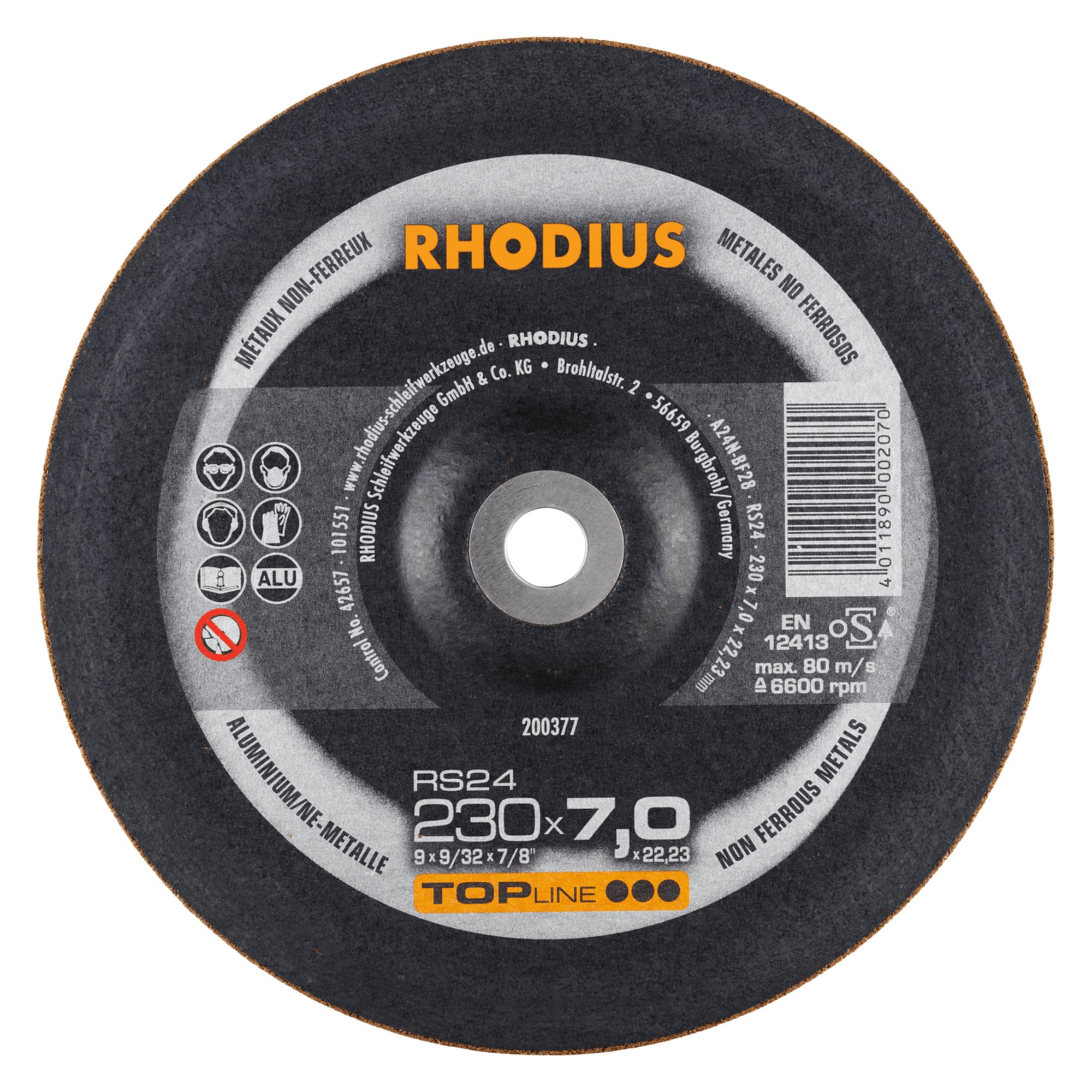 RHODIUS meule RS24 Ø 230 mm