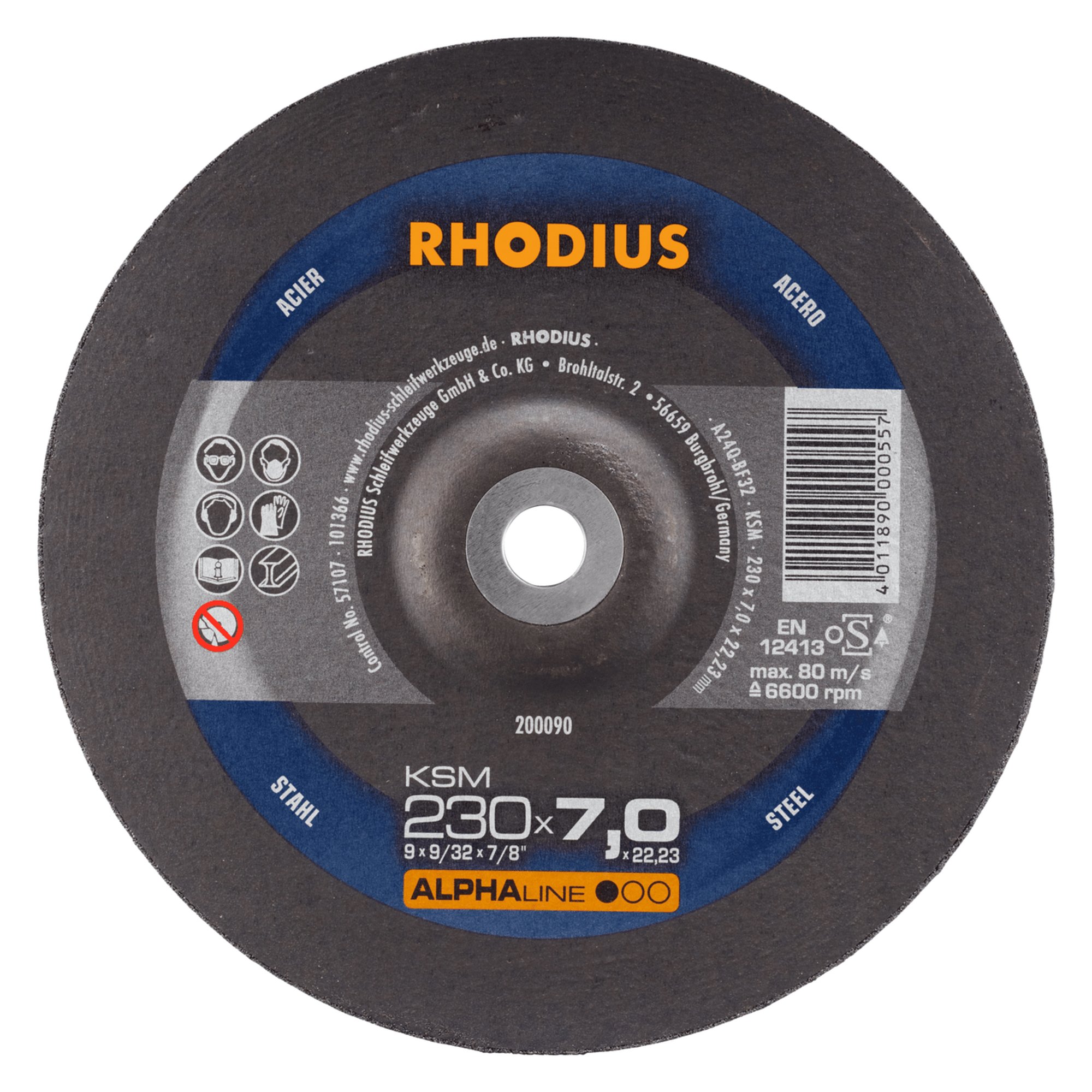Disque à ébarber RHODIUS KSM Ø 230 mm