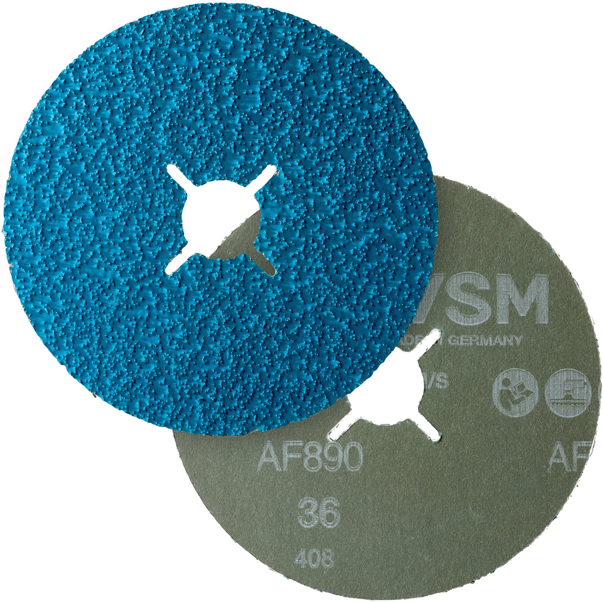 Disque en fibre VSM ACTIROX AF890 | Ø 125mm | Grain 36