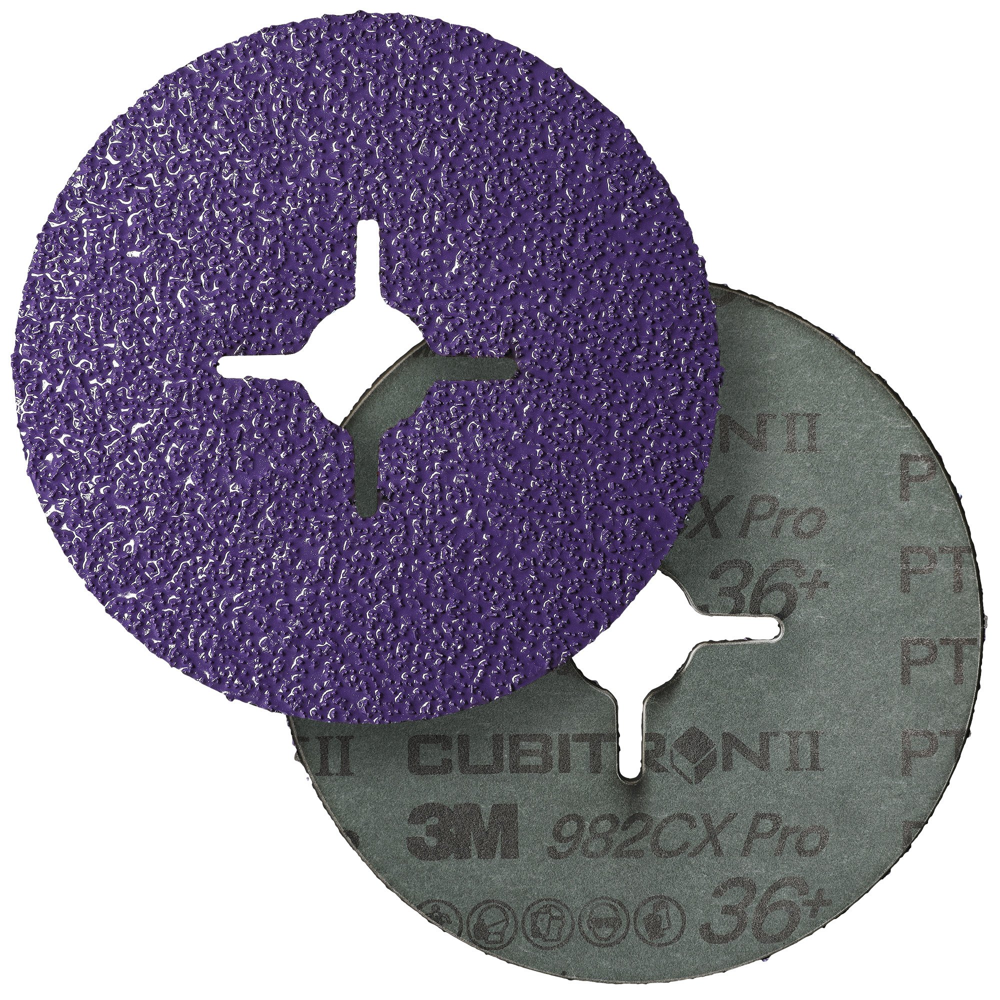 Disque fibre 3M Cubitron II 982CX Pro | Ø 125 mm | grain 36+