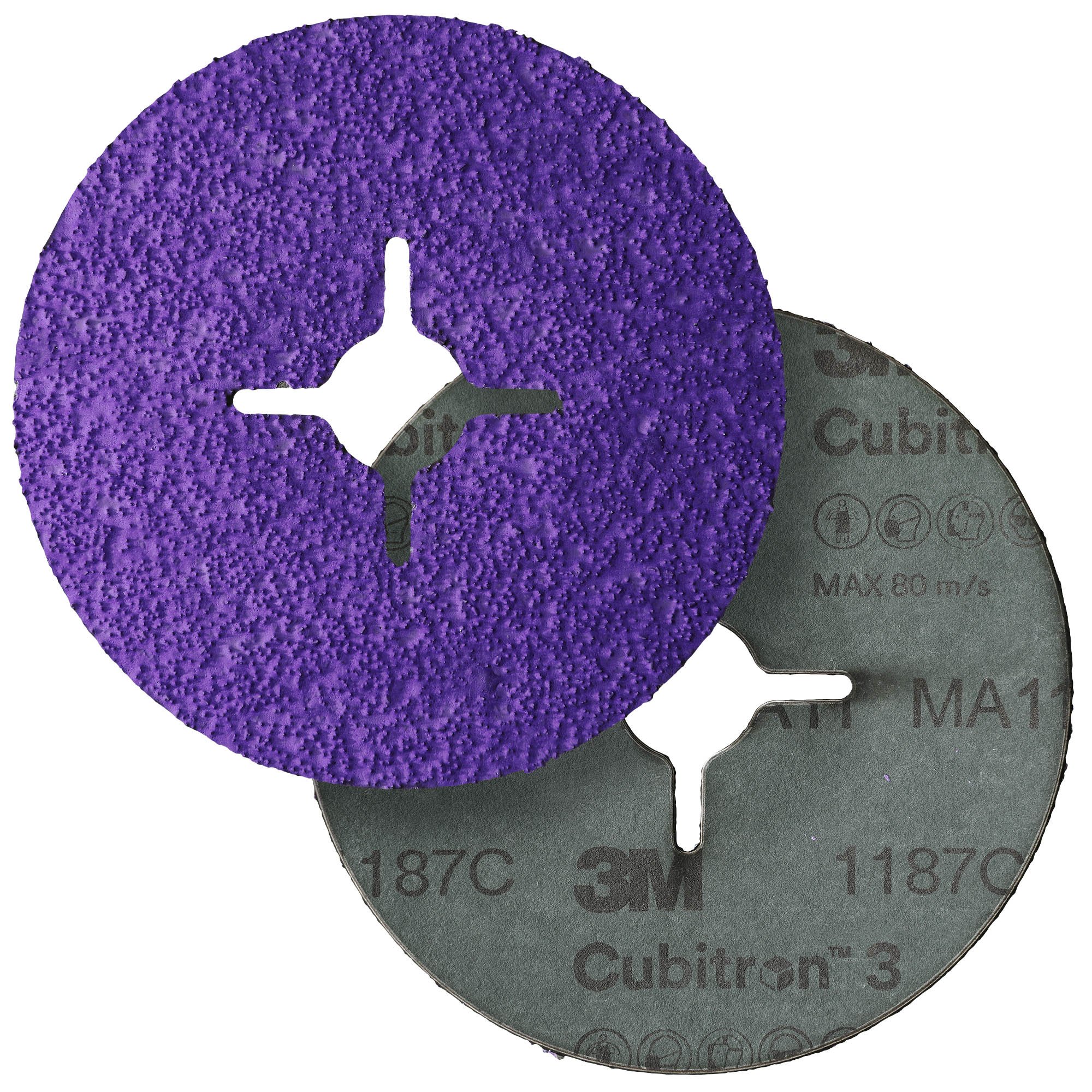 3M Cubitron 3 disque en fibre 1187C | Ø 125mm | grain 60+