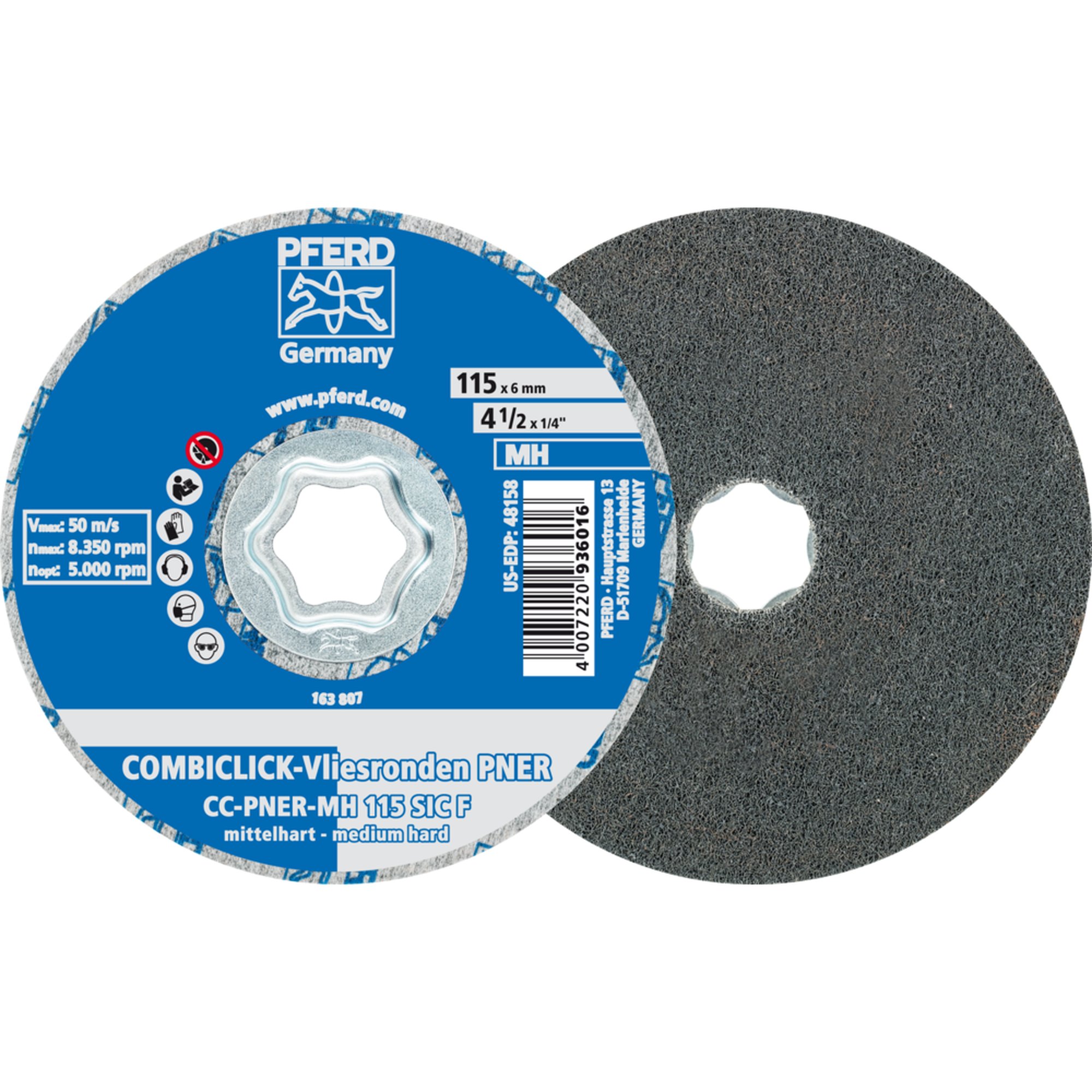 PFERD COMBICLICK disque en non-tissé CC-PNER MH 115 SiC F