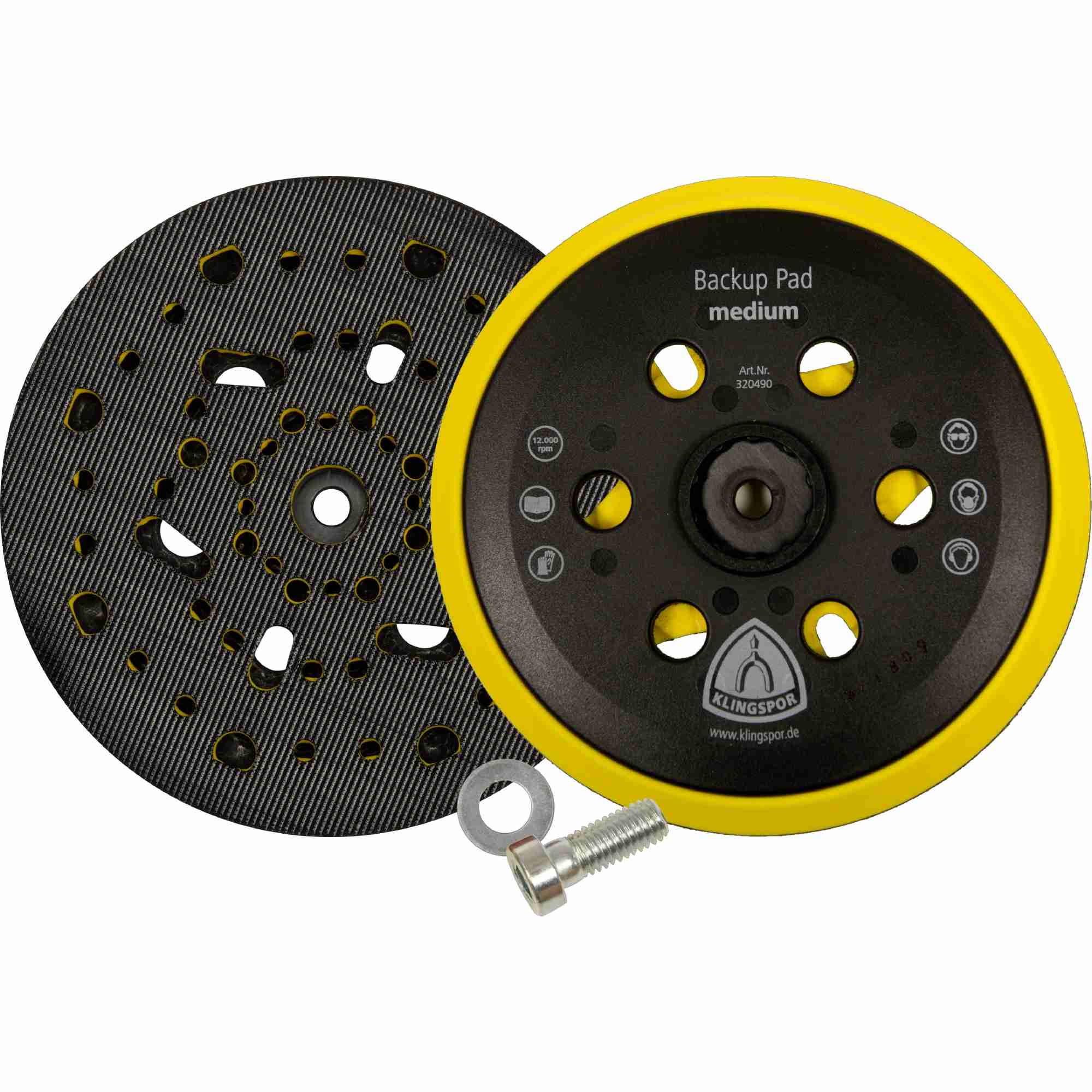 Klingspor HST 555 A Plateau d'appui adhésif, 150 mm Filetage M 8