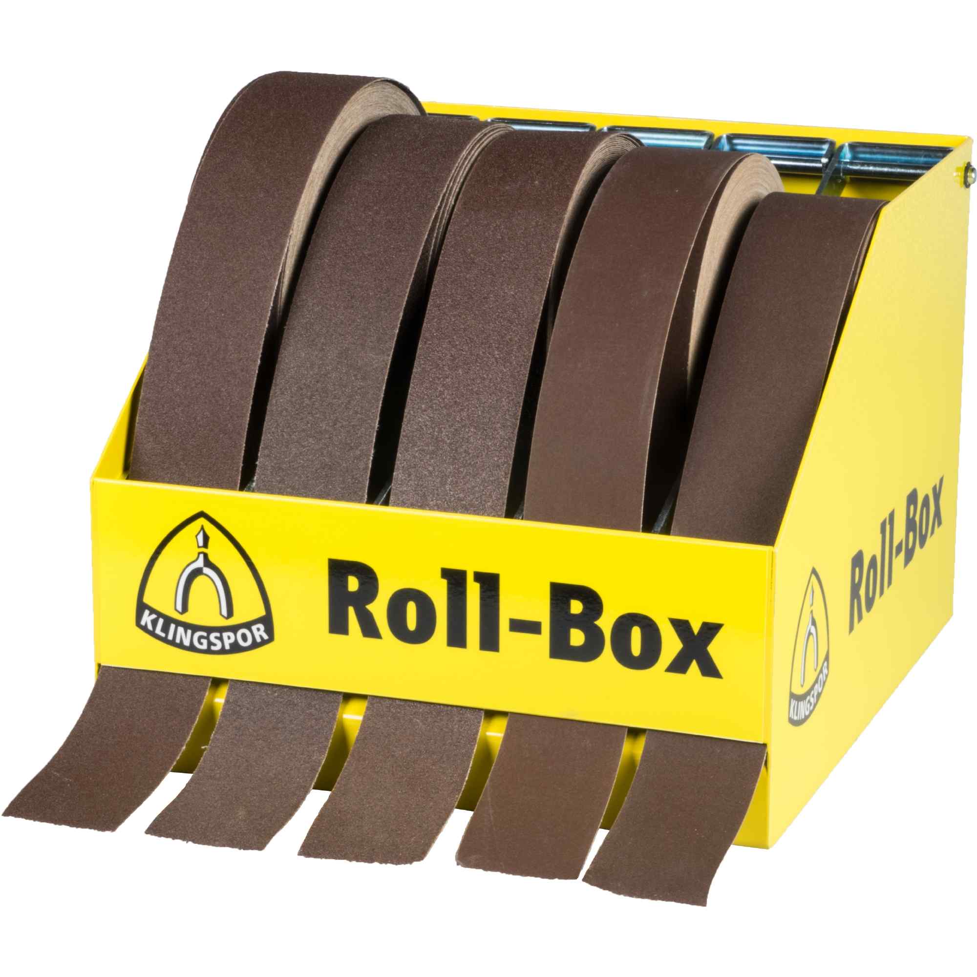 Klingspor ROLL-BOX pour rouleaux abrasifs de 50 mm de largeur (abrasif non inclus dans le contenu de livraison)