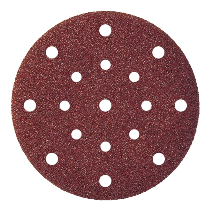Klingspor PS 22 K meule à velcro 150 mm, 17 trous (8+8+1), qualité professionnelle universelle pour bois & métal | grain 100 | par exemple compatible avec Festool Rotex RO-150 avec Multi-Jetstream MJ1