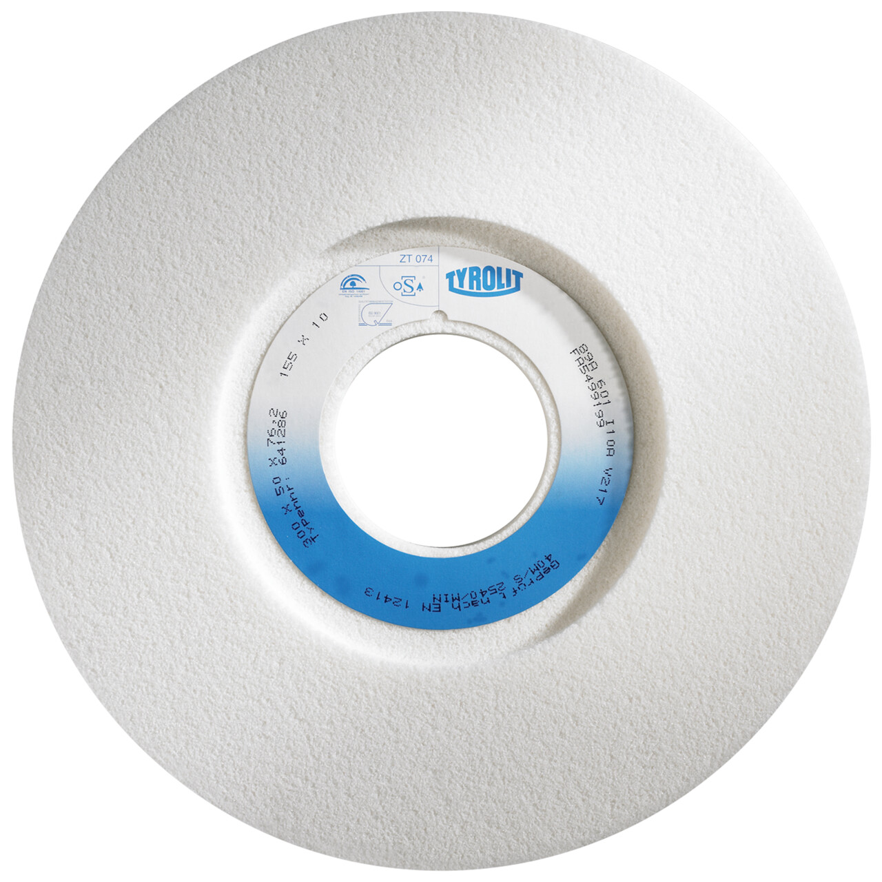 Tyrolit Disque de meulage plat oscillant 2 Découpes 400x100x127 A46 V acier