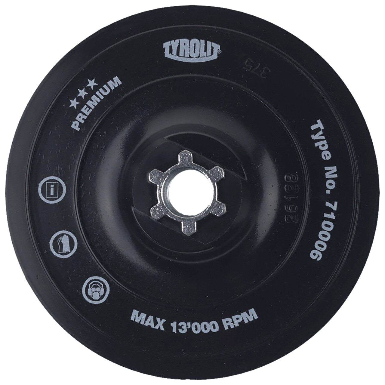 Tyrolit Plateaux de support pour TFC disques auto-agrippants 150 21H 5/16-M8 PREMIUM