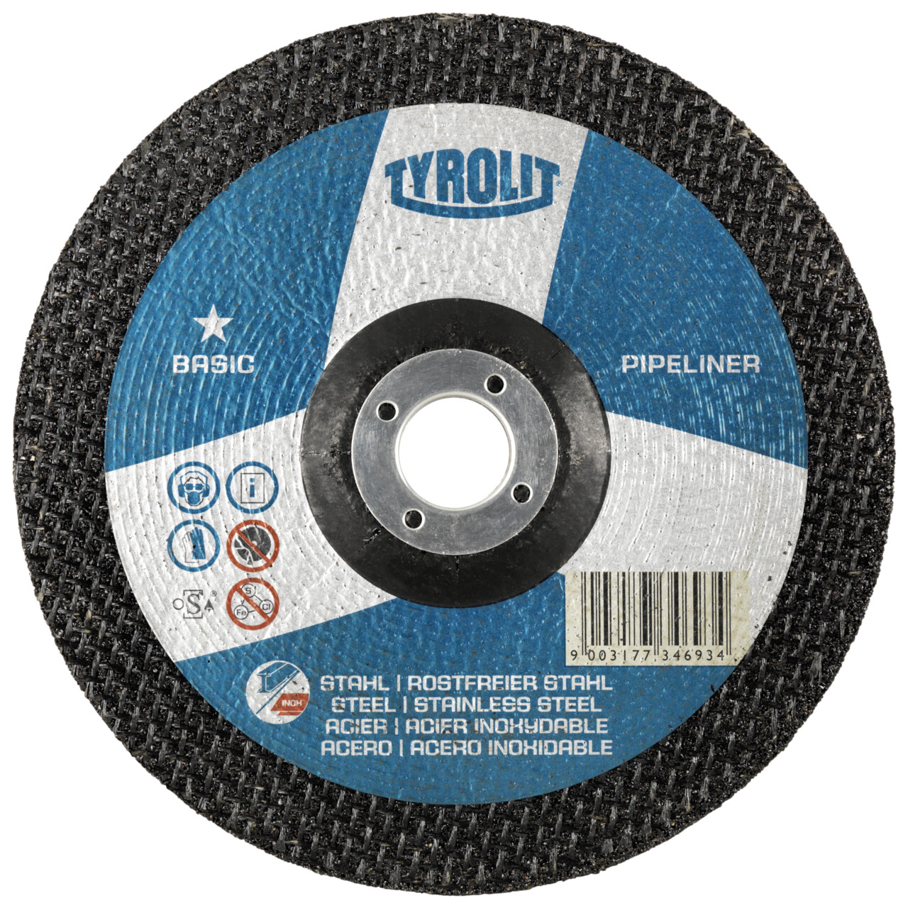 disque à ébavurer Tyrolit PIPELINER 178x7x22,23 mm A30T BASIC acier/Inox