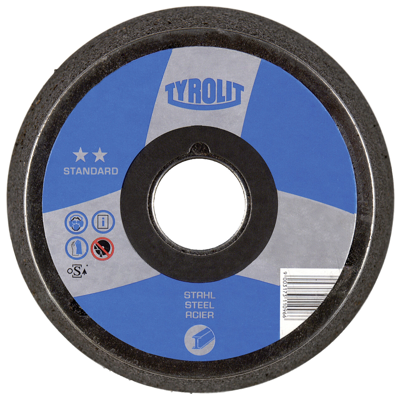 Tyrolit Bol de meulage Résine synthétique 110/90x55x22,2 A16 B STANDARD acier
