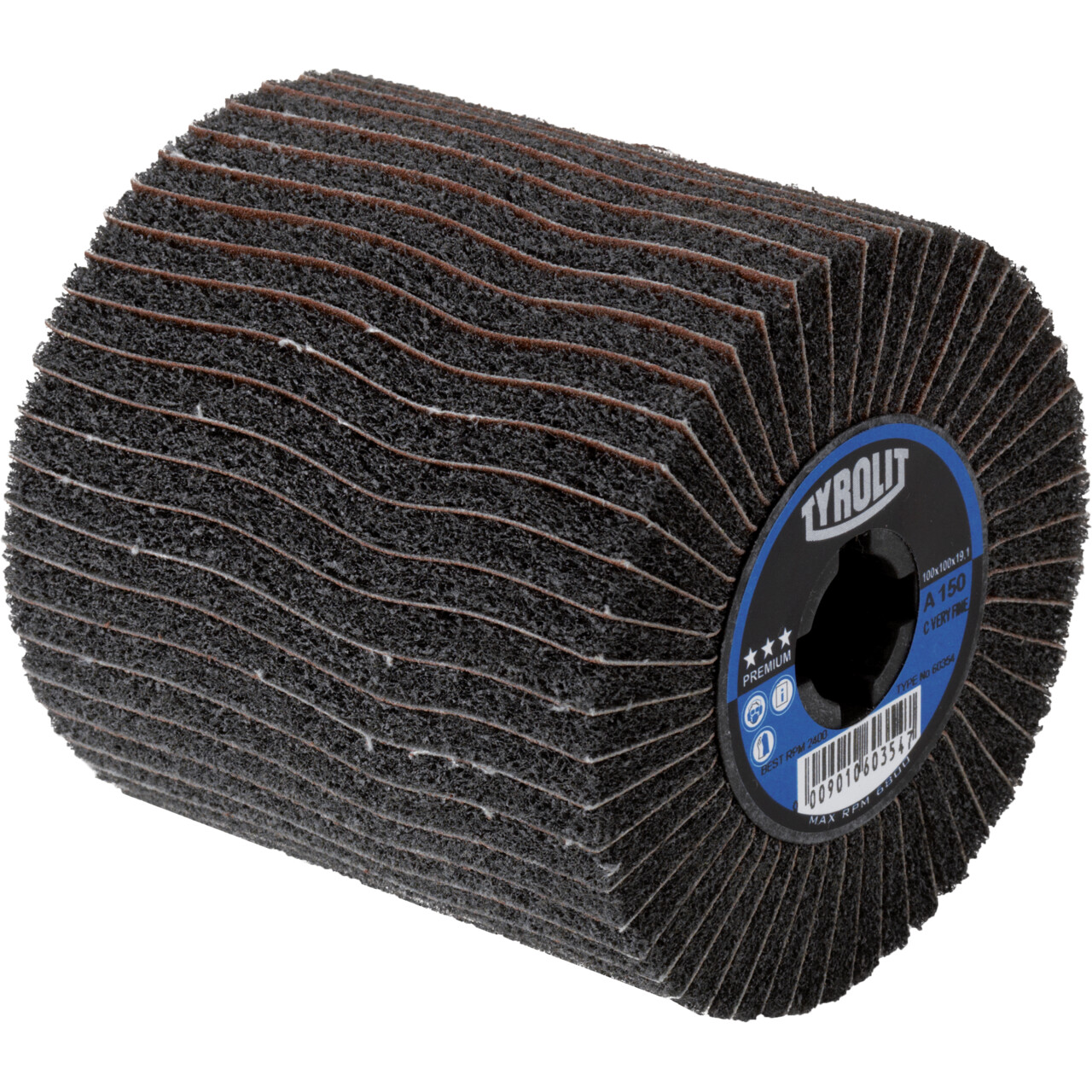 Tyrolit Rouleau de satinage 100x100x19,1 A100 FEIN PREMIUM acier/Inox/Aluminium