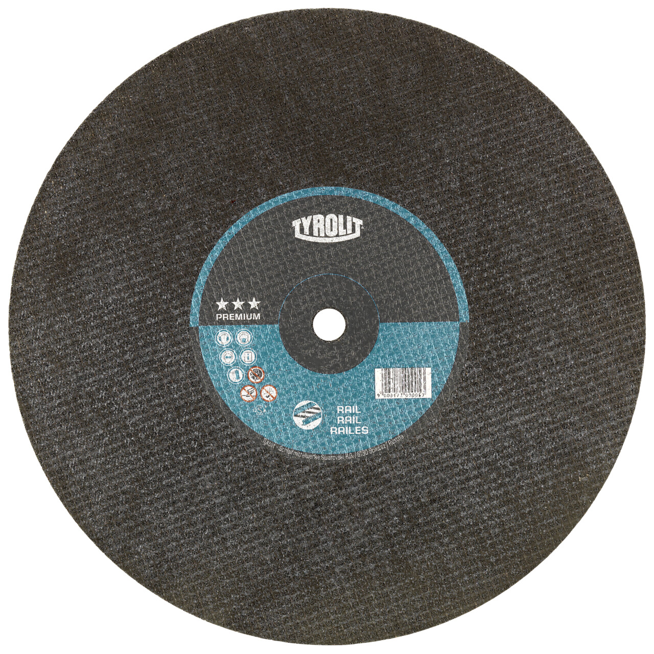 Disque de tronçonnage Tyrolit droit 350x3,8x25,4 mm A24 PREMIUM Rails