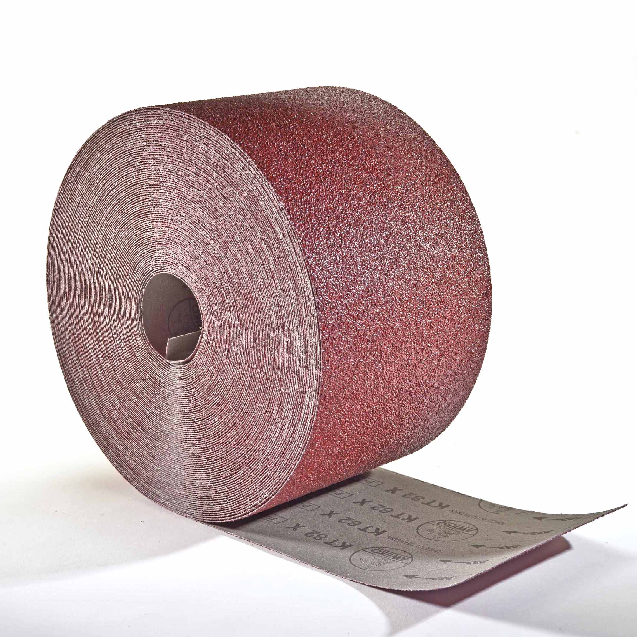 Tissu abrasif Awuko KT82X lourd et robuste pour métal et bois | Largeur 200 mm | Longueur 5 m | grain 40 | rouleau abrasif résistant à la déchirure adapté pour le usinage de sol avec machines à poncer le parquet